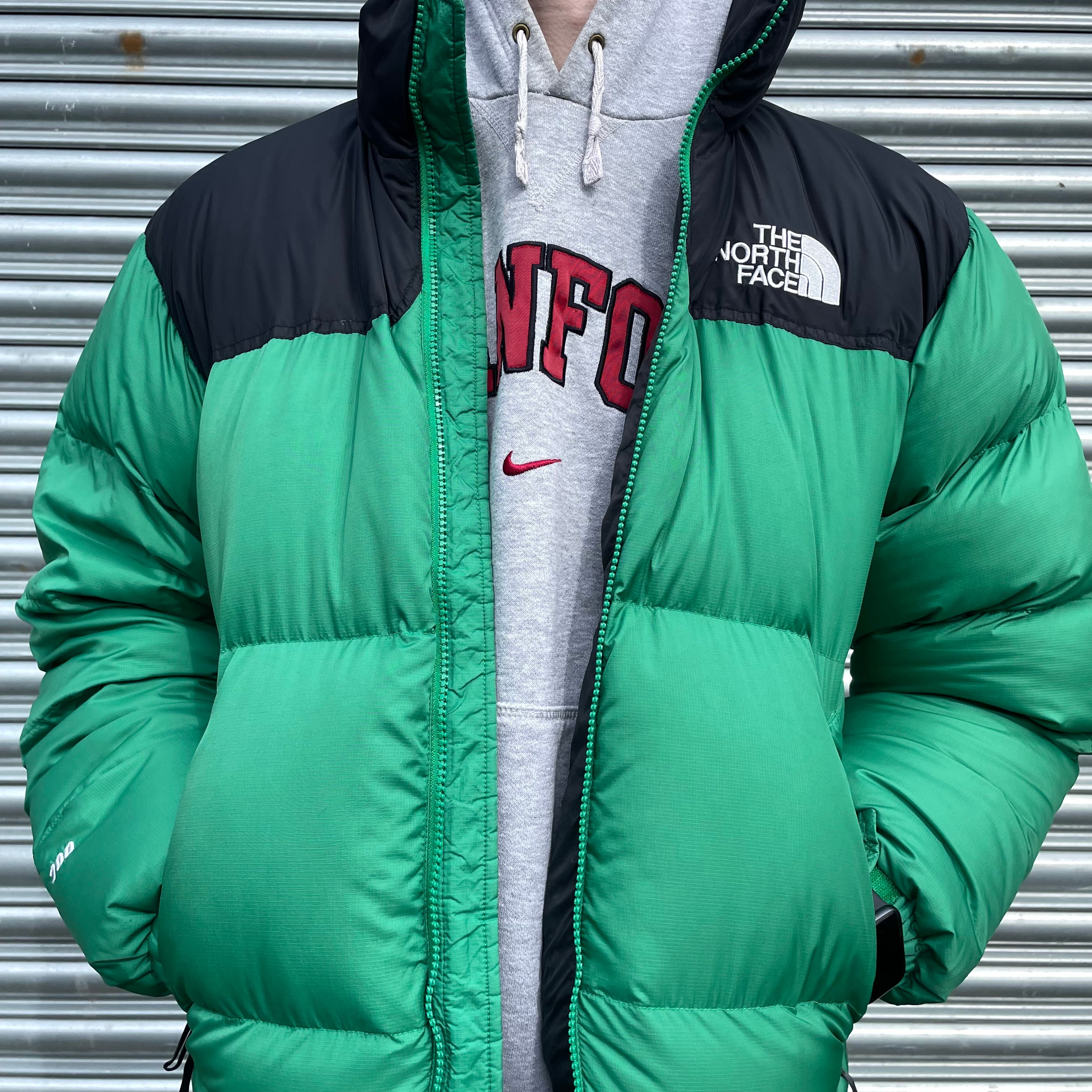 The North Face Light Green Puffer Jacket