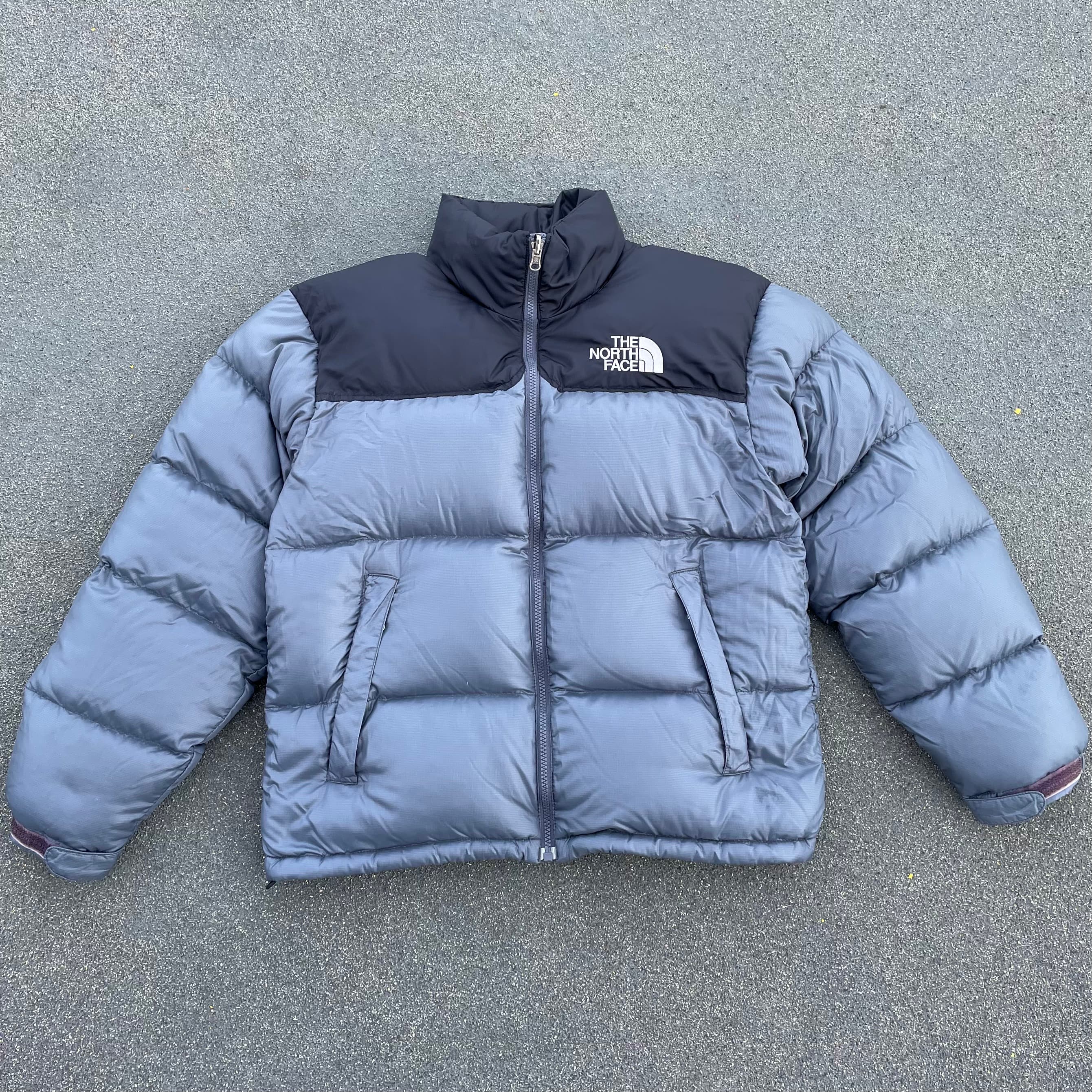 North face grey puffer coat online