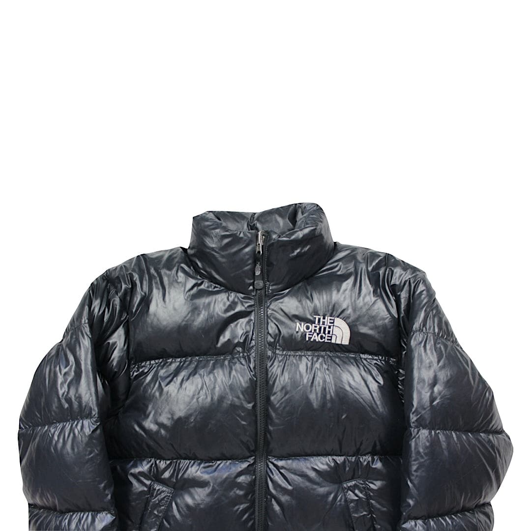 North face shiny black jacket hotsell