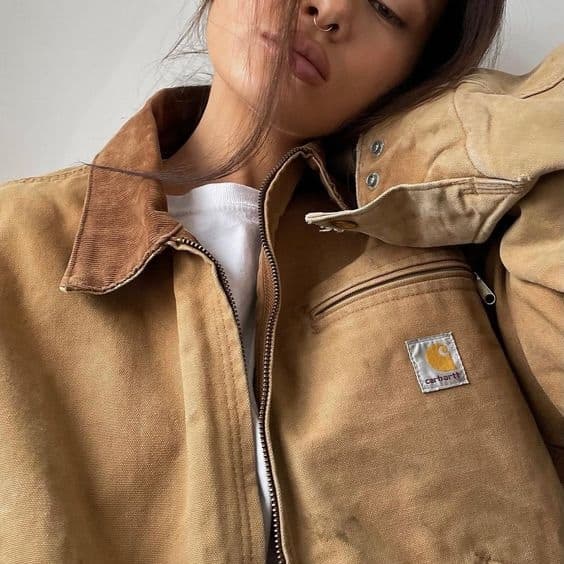 Vintage Carhartt Light Brown Detroit Jacket