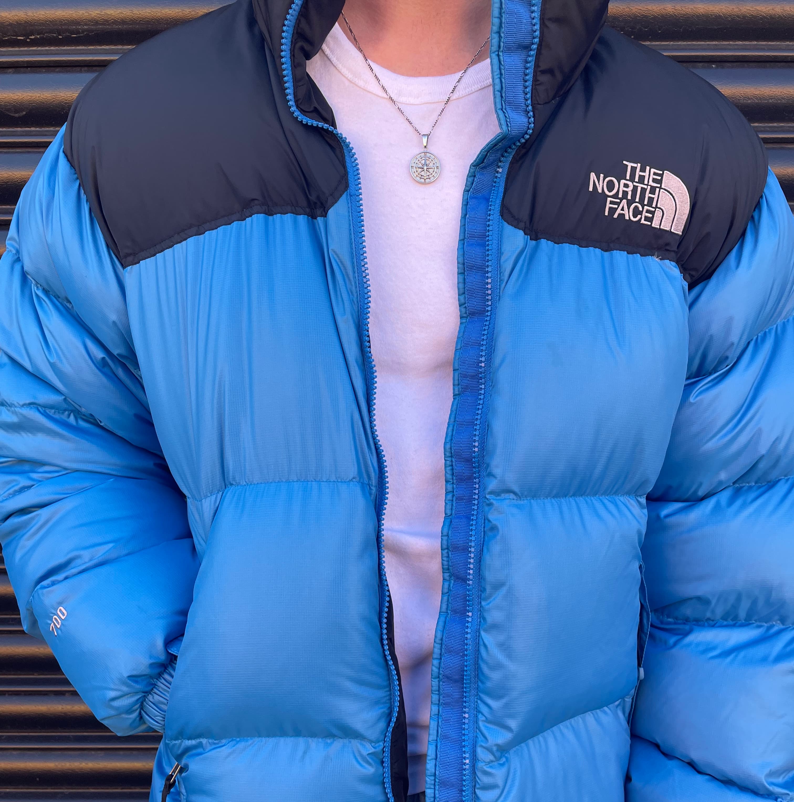 The North Face Baby Blue Puffer Jacket