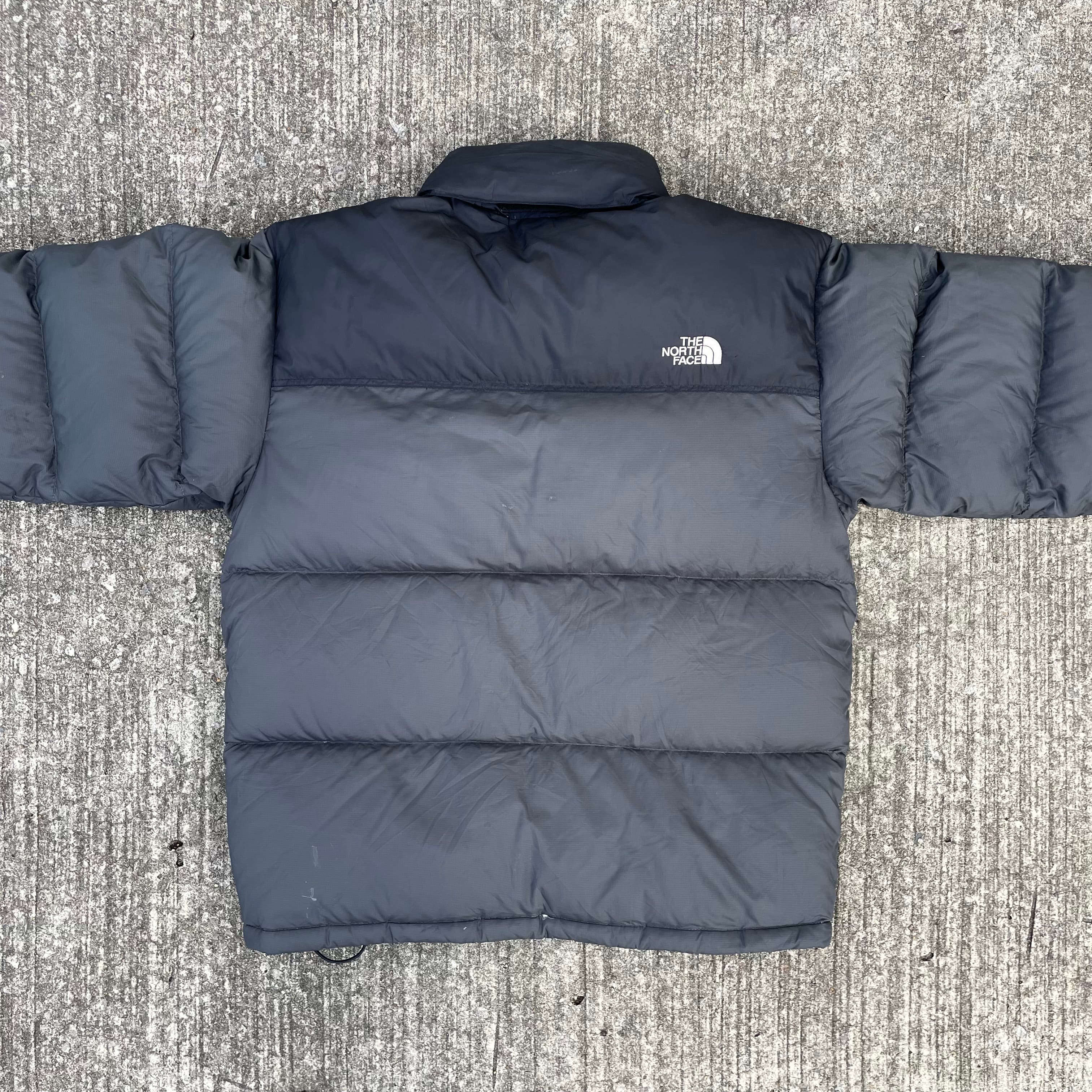 The North Face Matte Grey Puffer Jacket