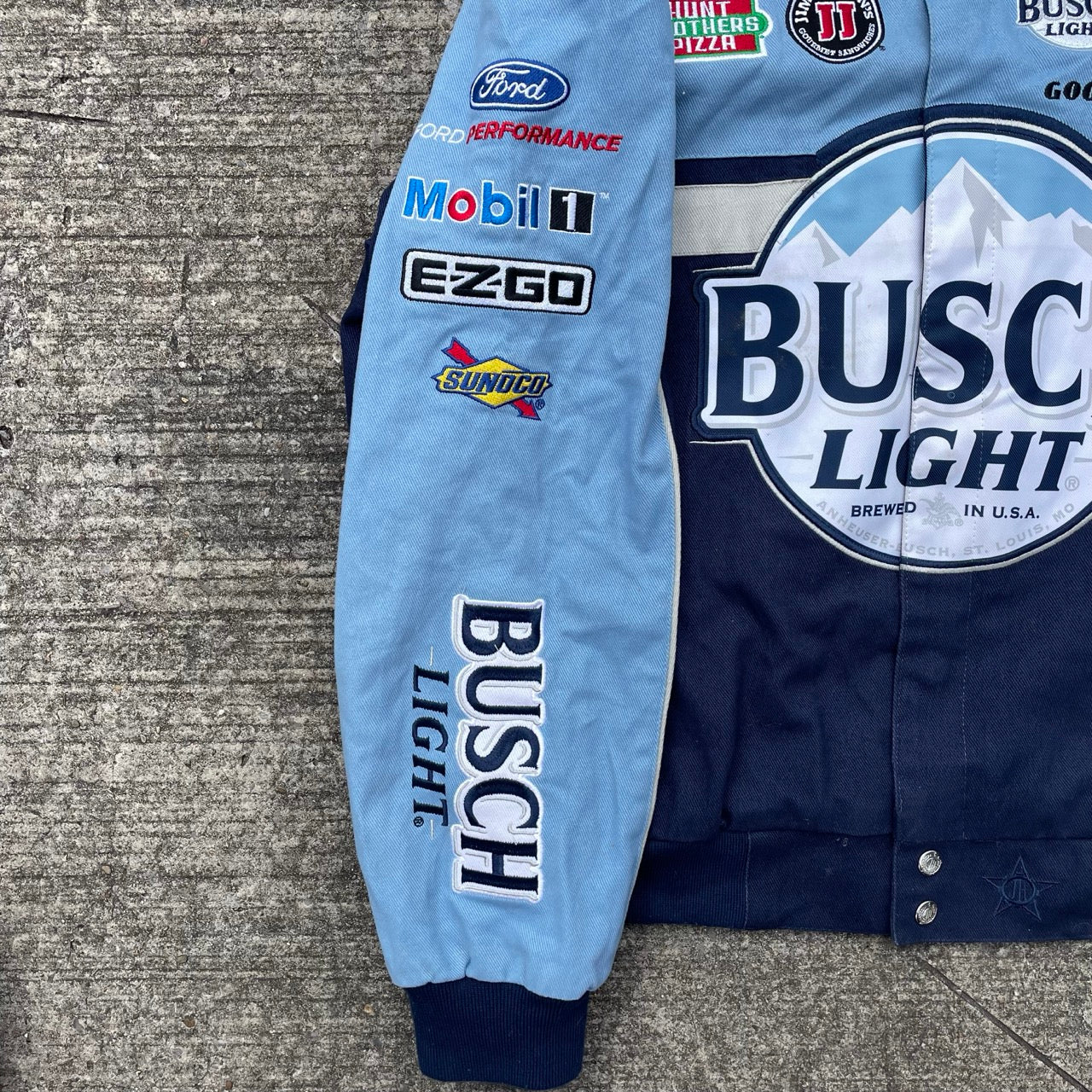 Vintage Busch Light Nascar Racing Jacket