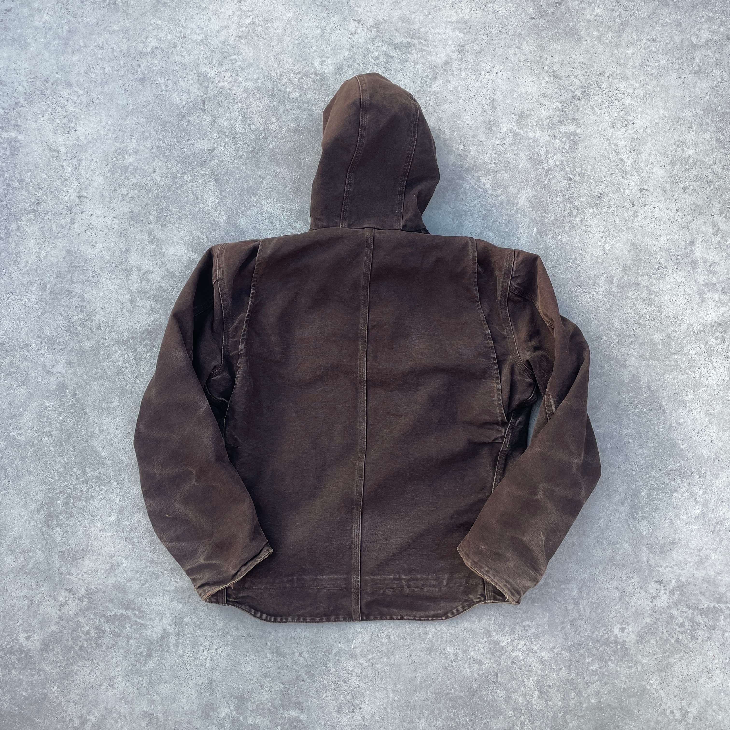 Vintage Carhartt Brown Hooded Jacket