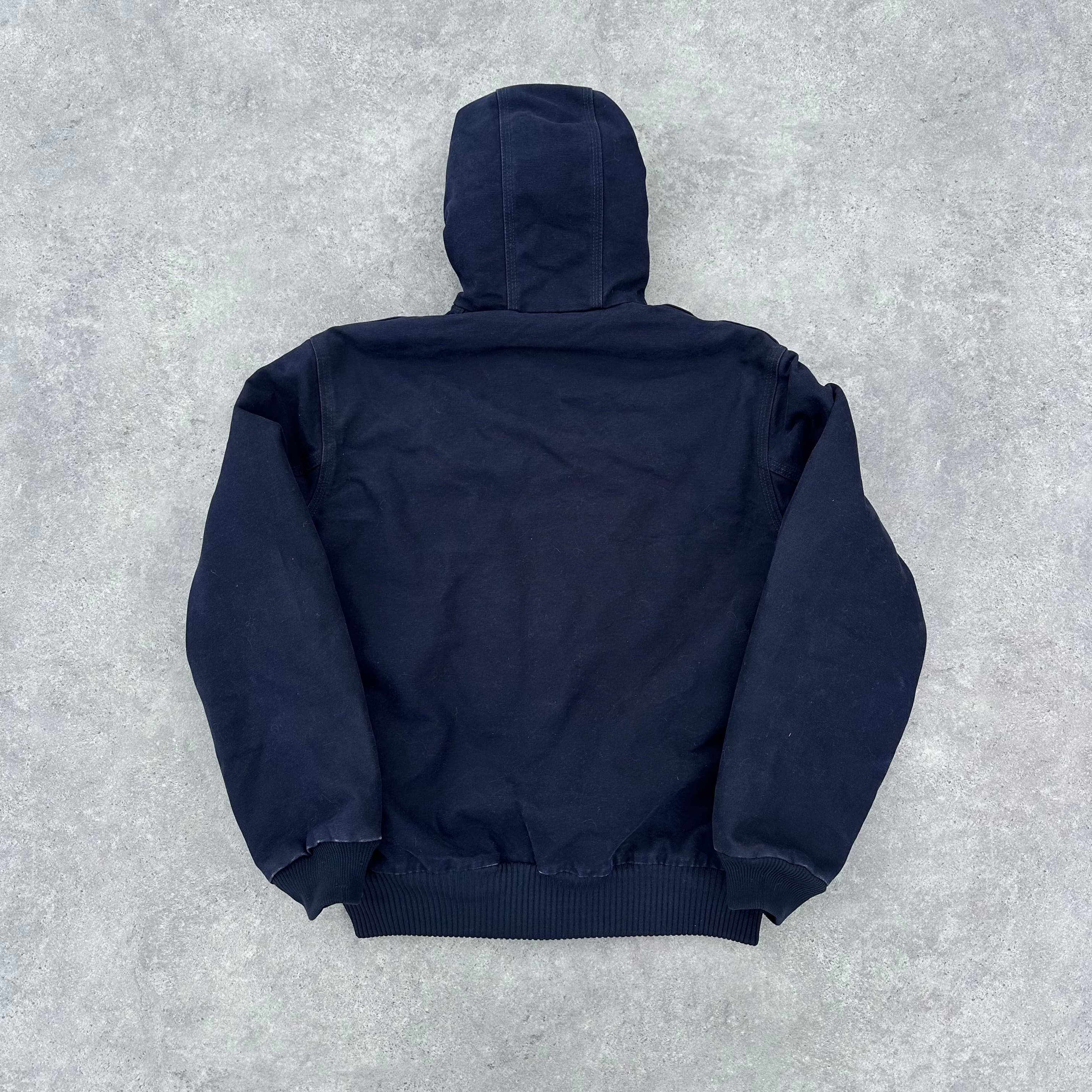 Vintage Carhartt Navy Blue Hooded Jacket