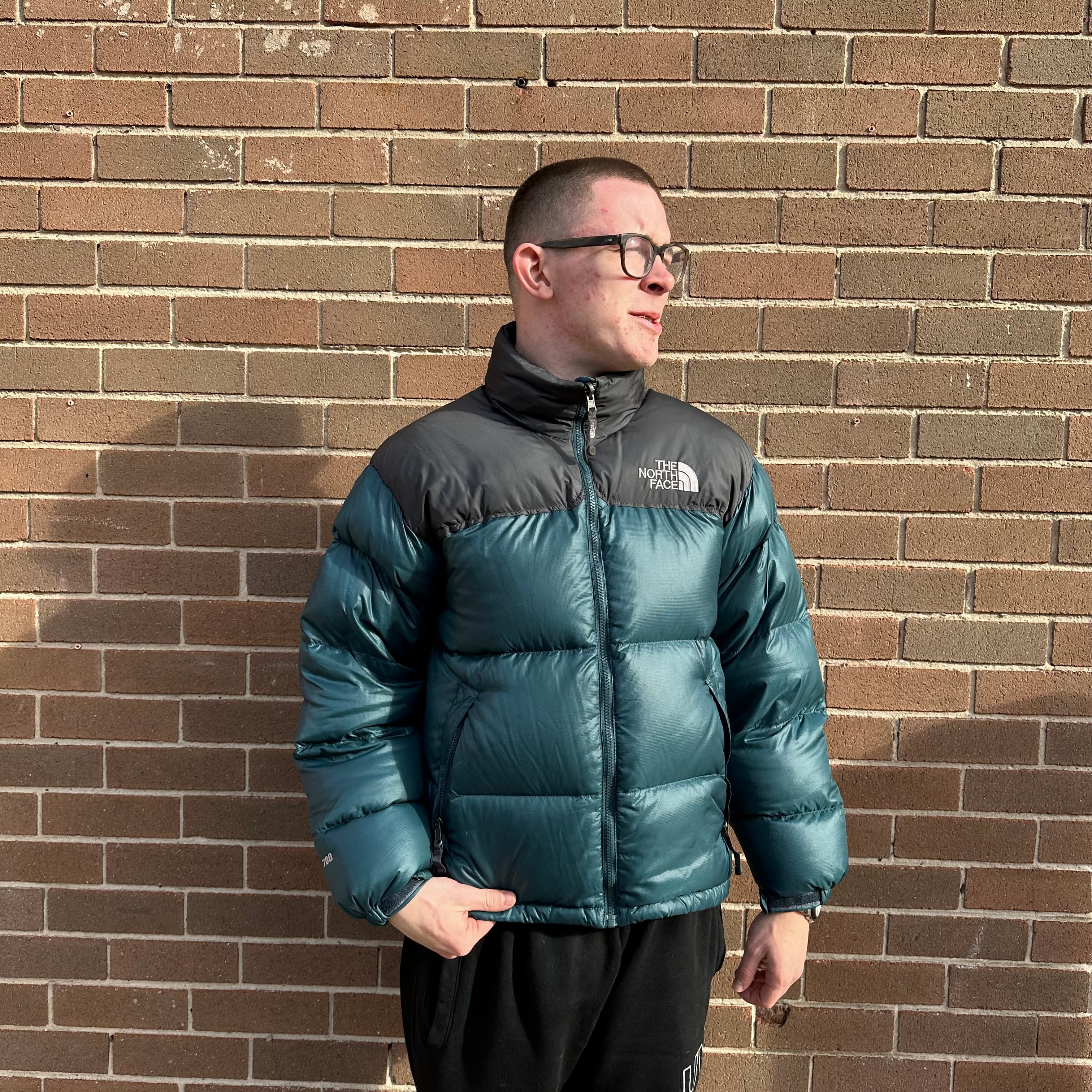 The North Face Teal Green Blue Puffer Jacket