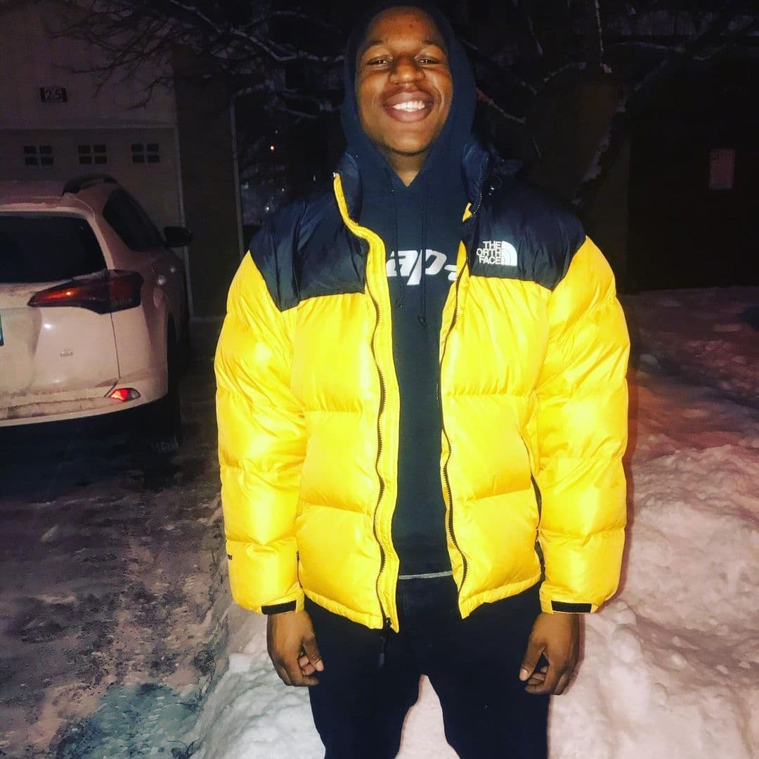 The North Face Yellow Puffer Jacket