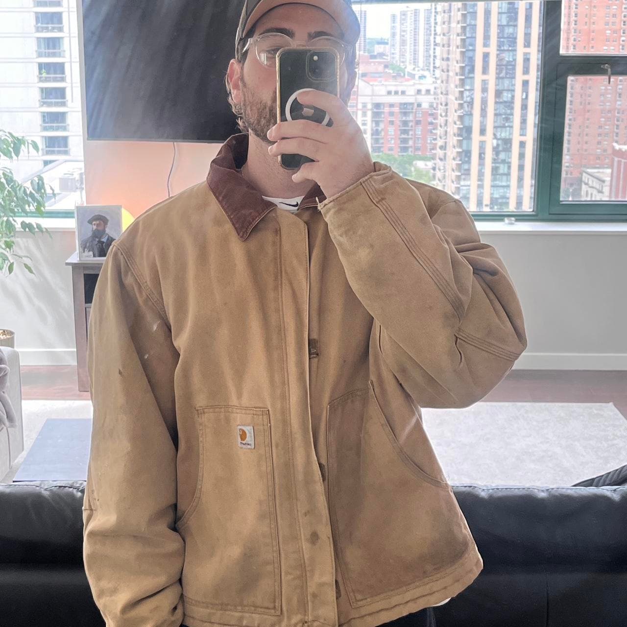 Vintage Carhartt Sand Chore Jacket