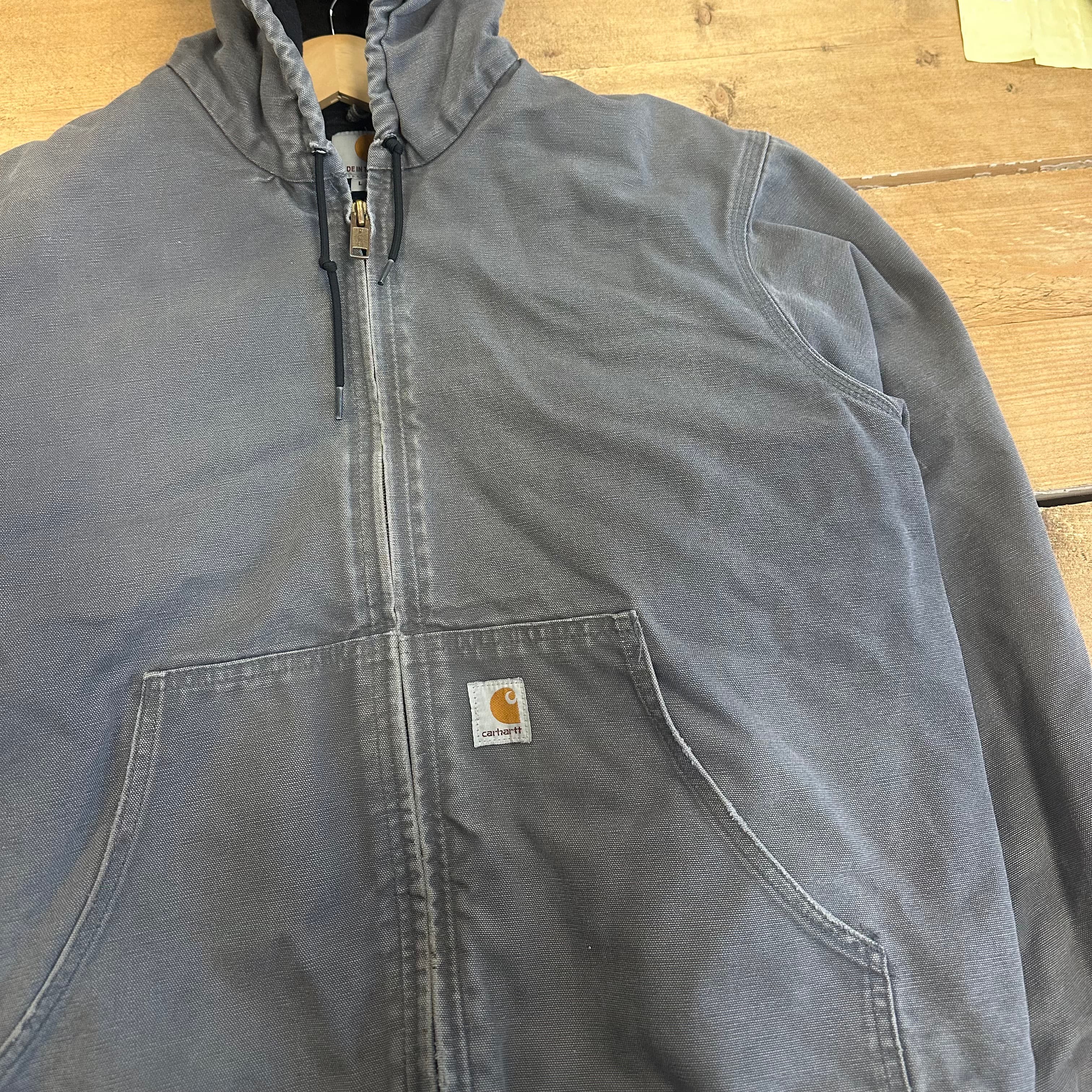 Vintage Carhartt Grey Hooded Jacket