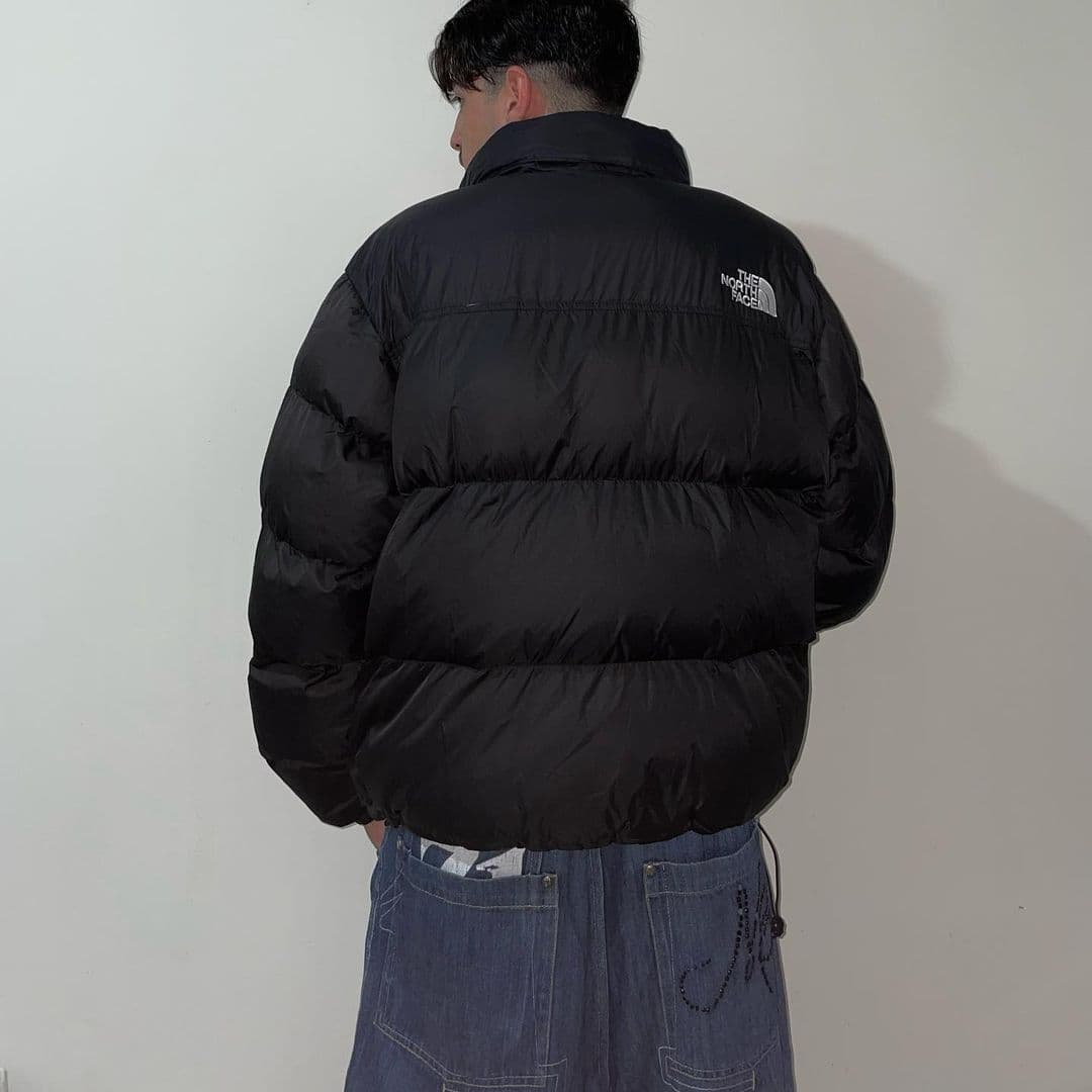 The North Face Matte Black Puffer Jacket