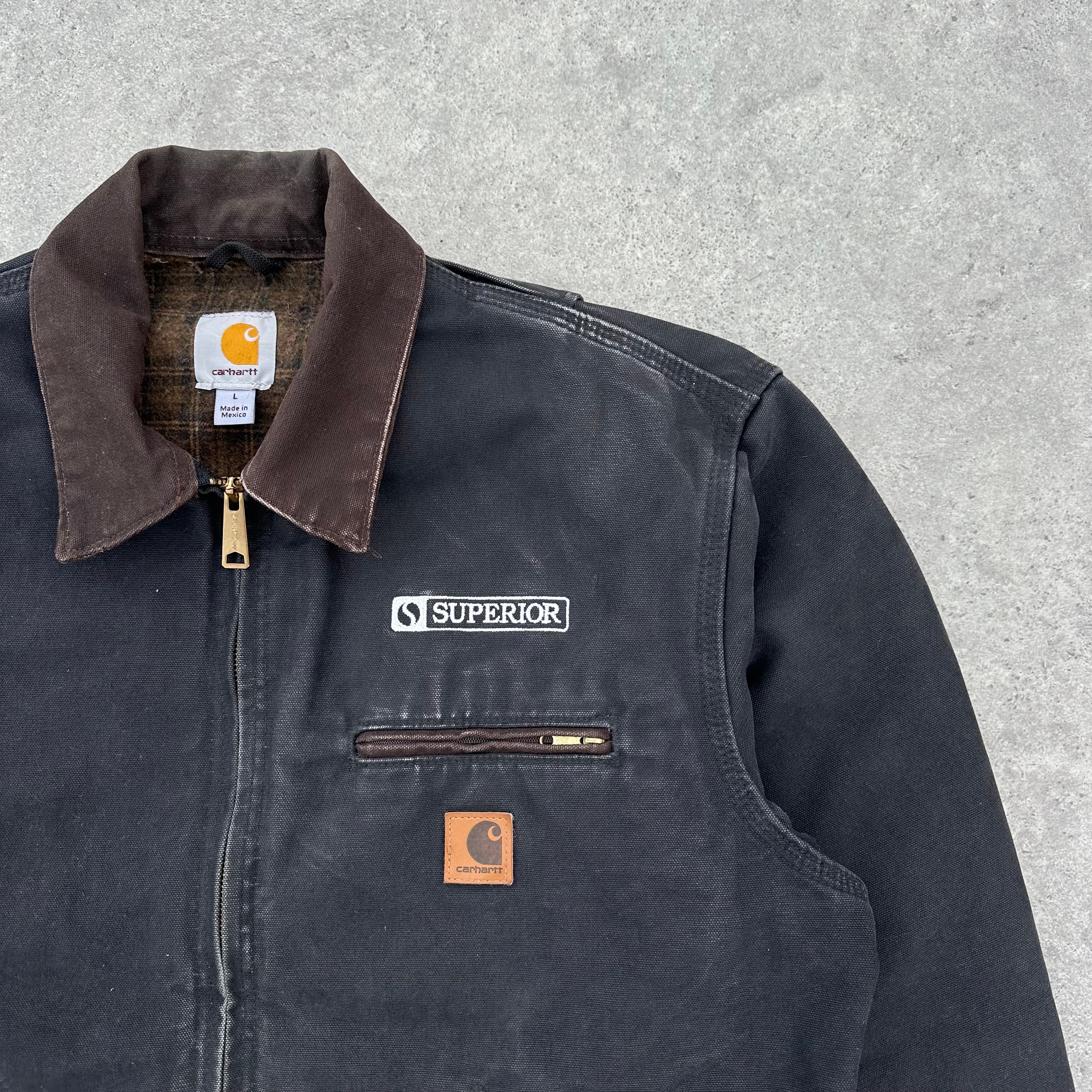 Vintage Carhartt Black & Brown Detroit Jacket