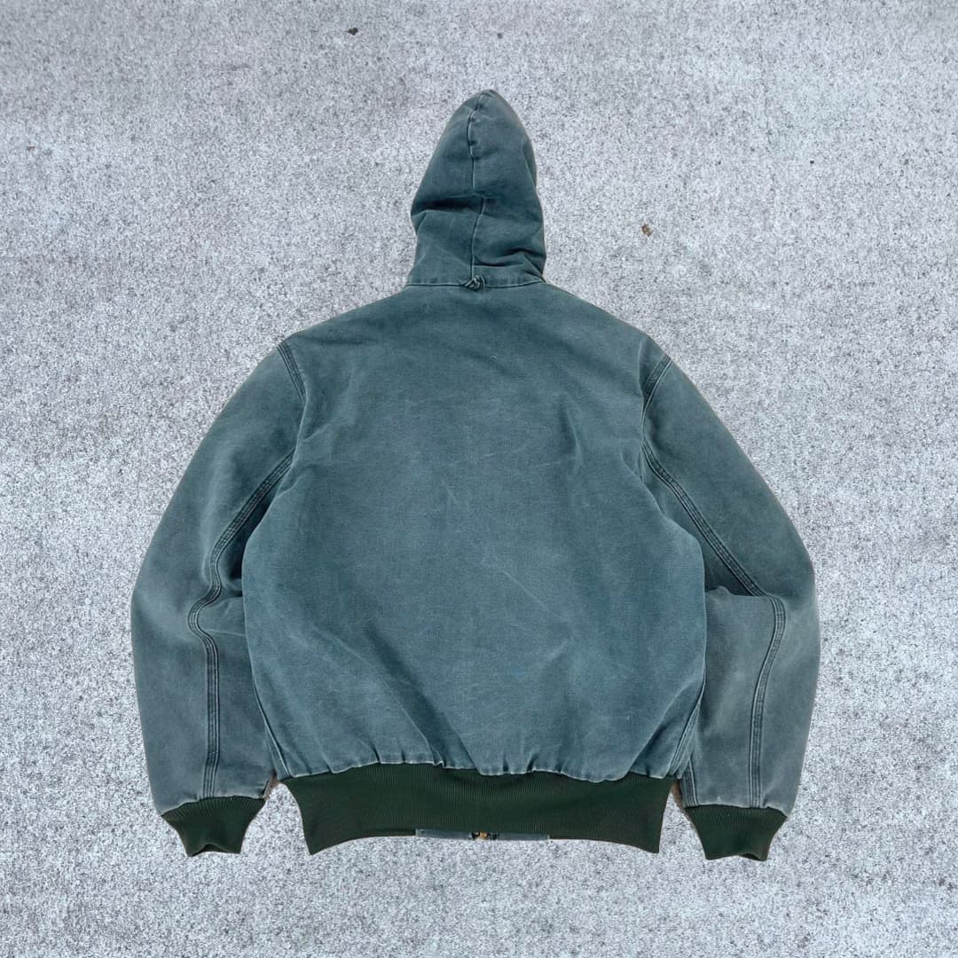 Vintage Carhartt Seafoam Green Hooded Jacket