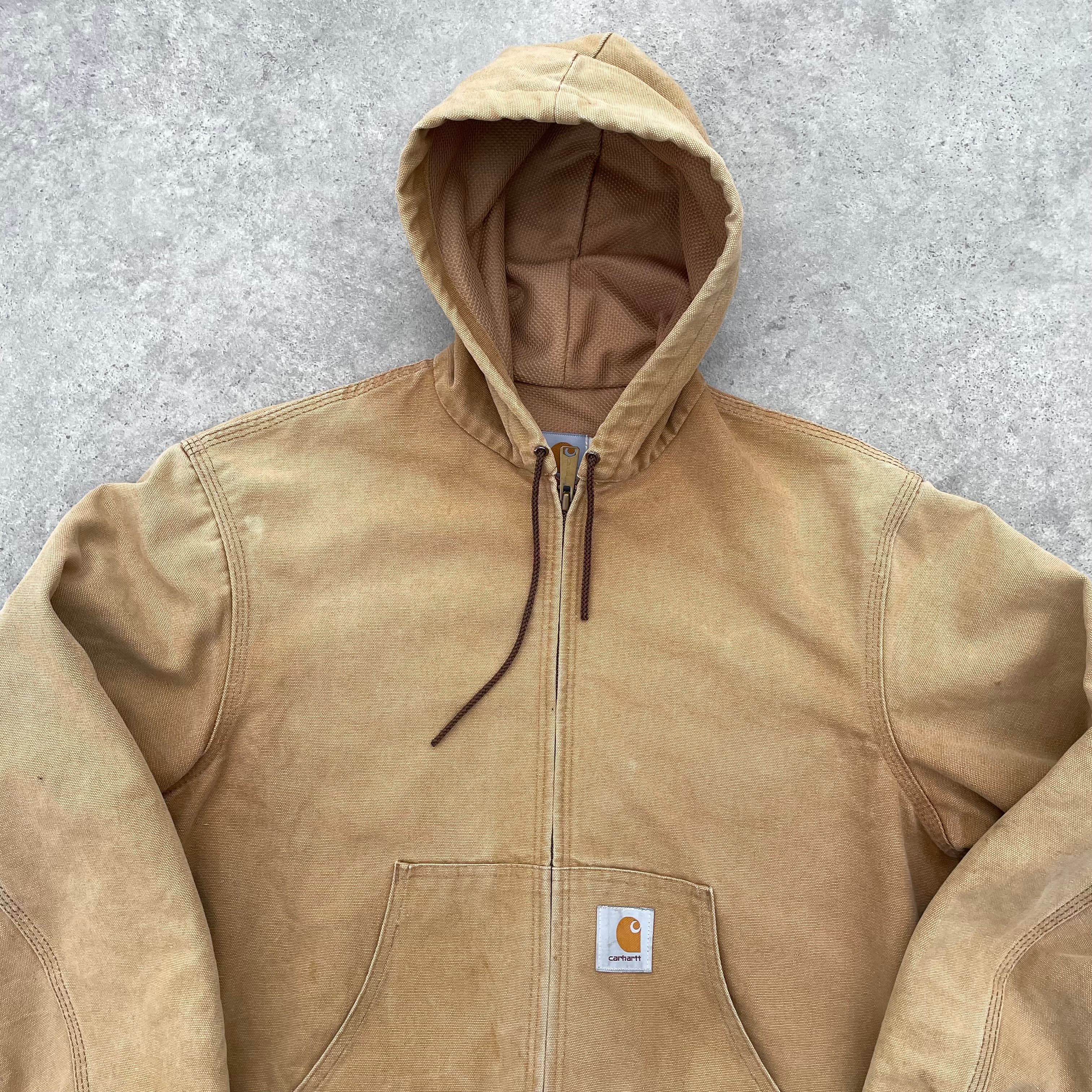 Vintage Carhartt Sand Beige Hooded Jacket