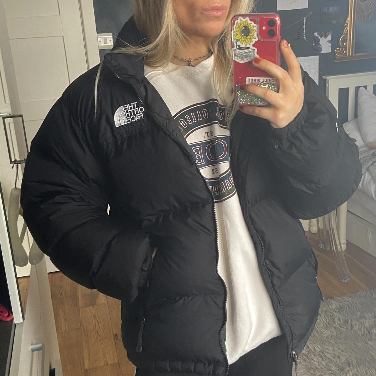 The North Face Matte Black Puffer Jacket