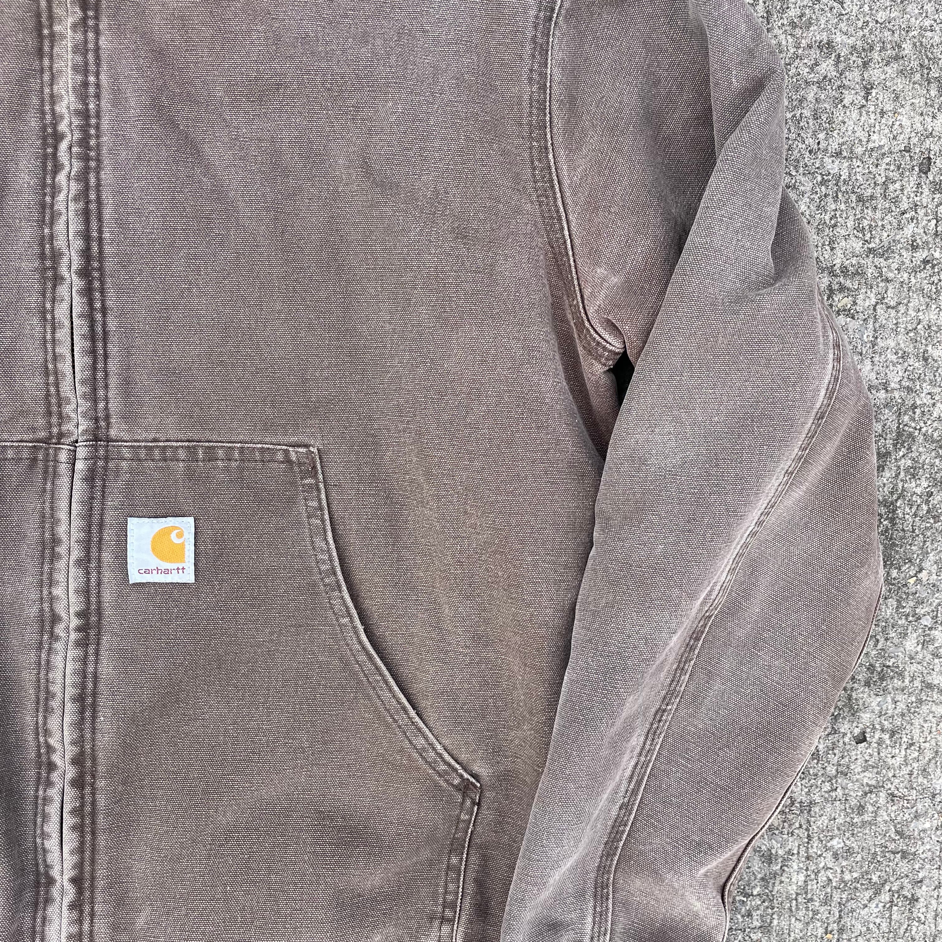 Vintage Carhartt Brown Hooded Jacket