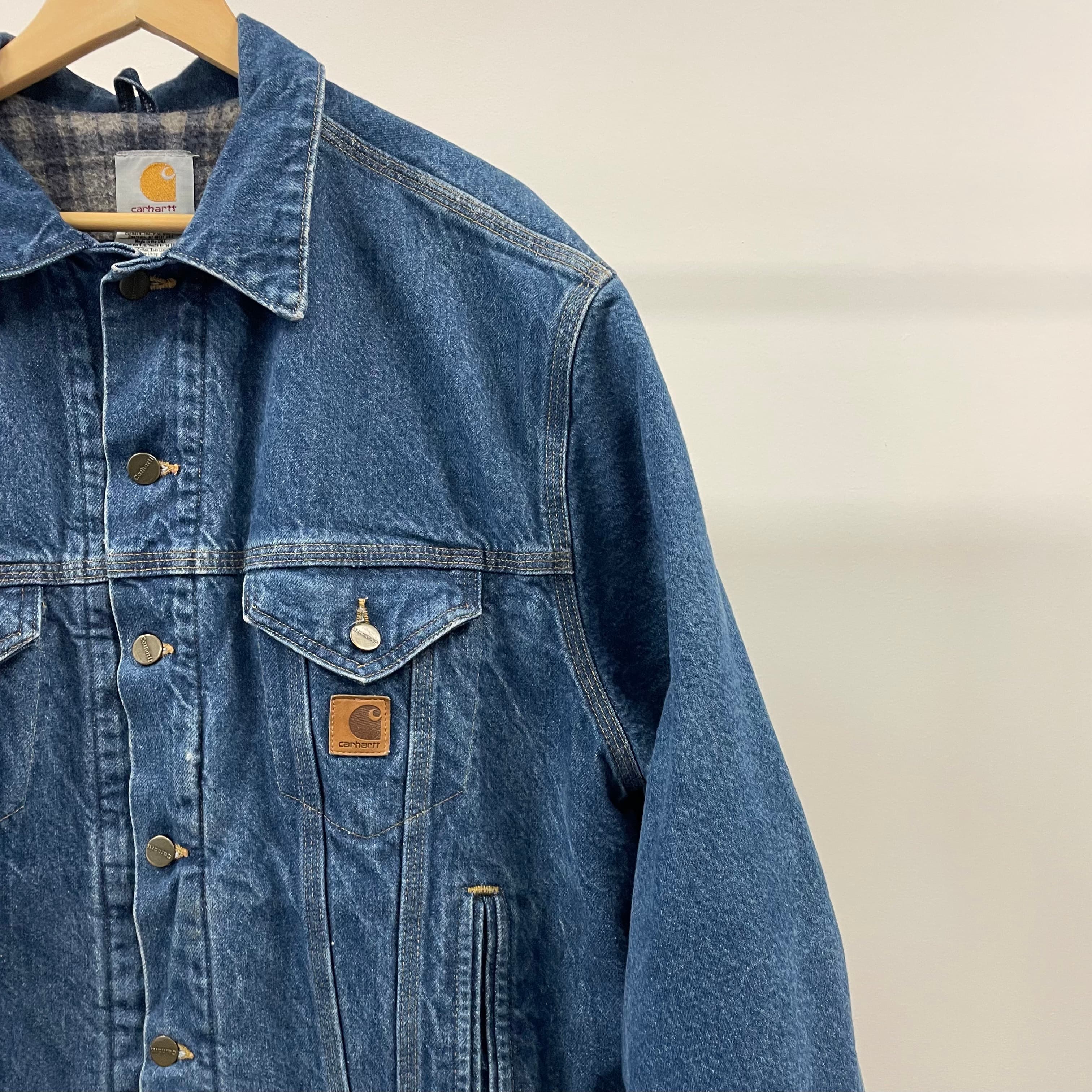 Vintage Carhartt Denim Blue Detroit Jacket