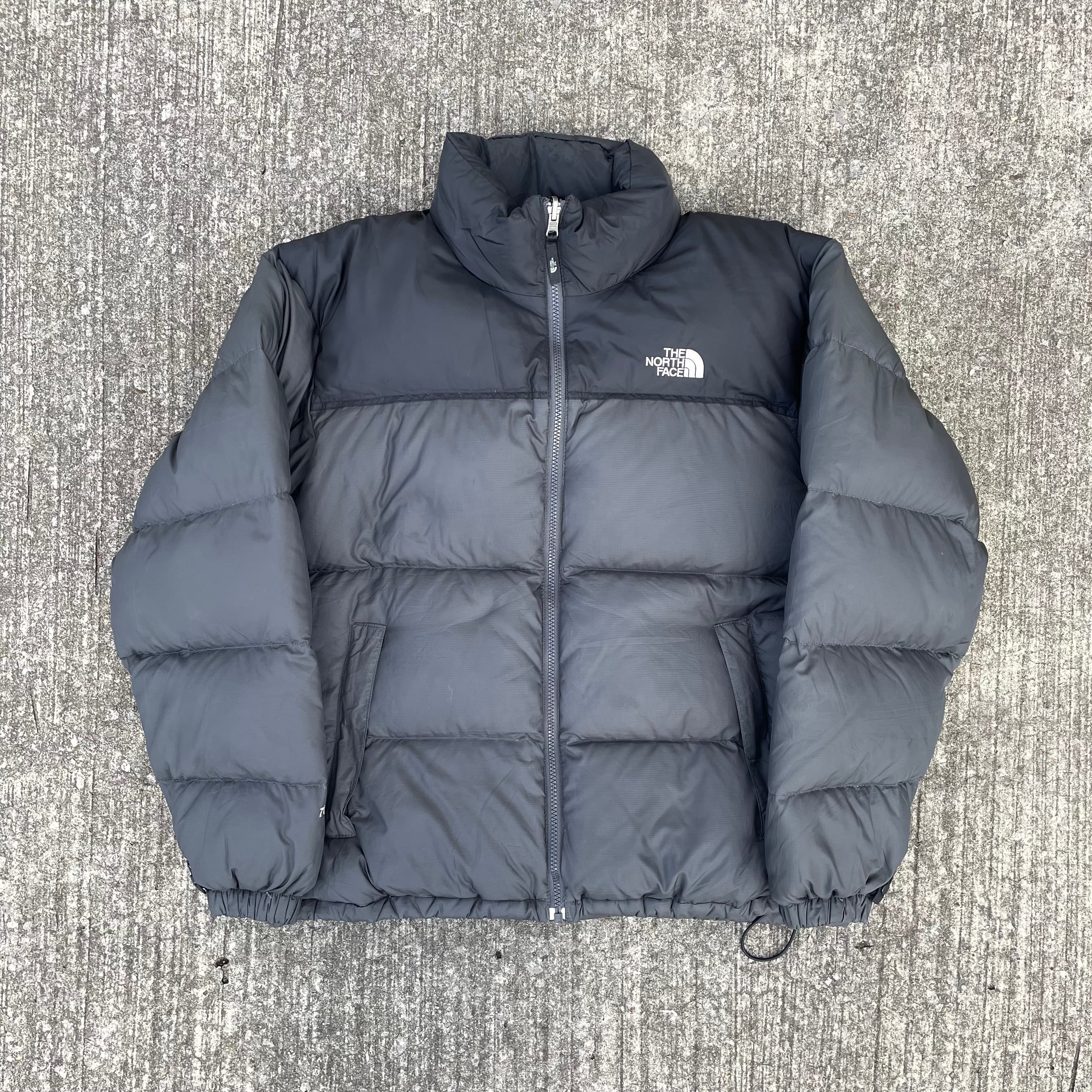 The North Face Matte Grey Puffer Jacket