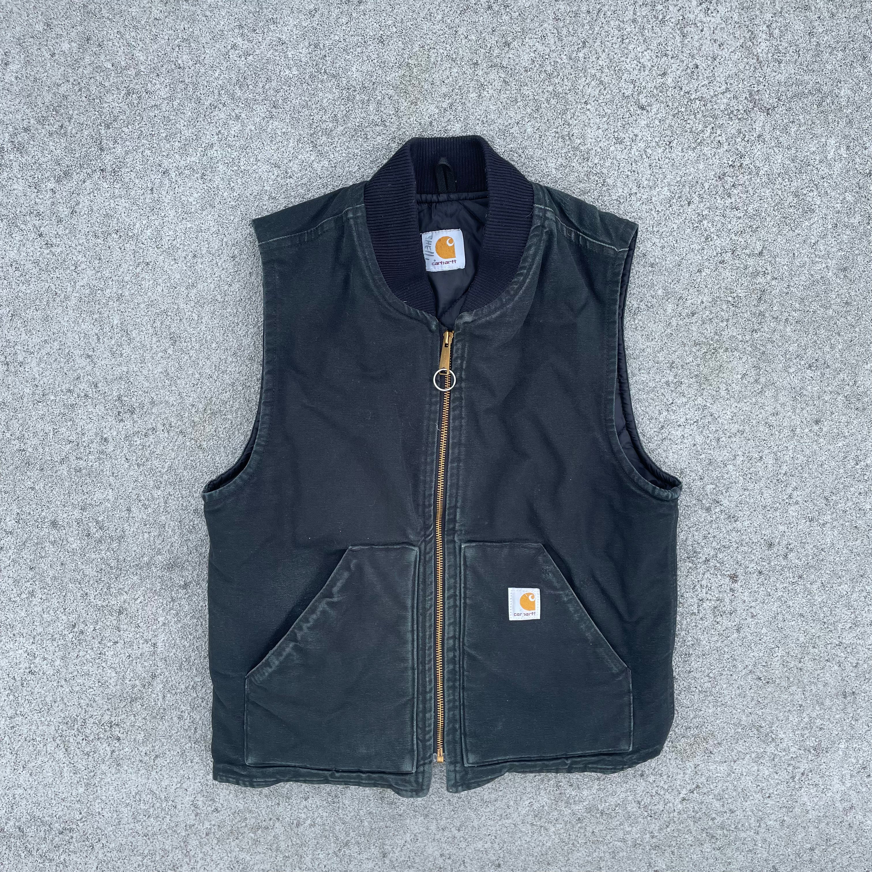 Vintage Carhartt Black Gilet Jacket