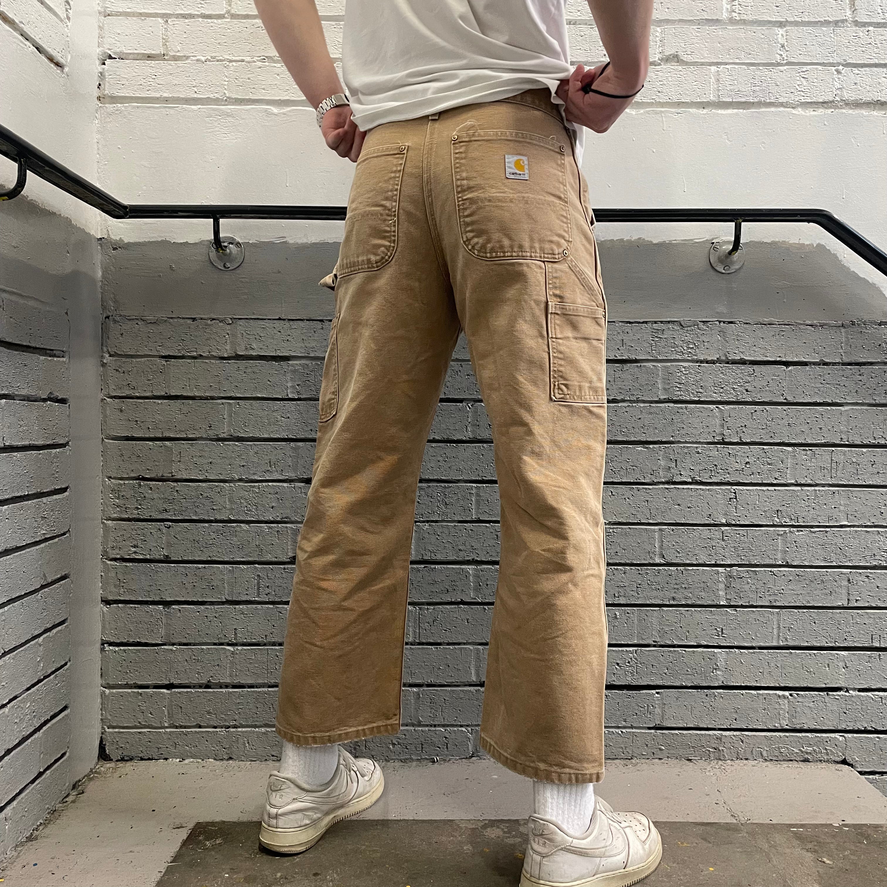 Vintage Carhartt Sand Double Knee Carpenter Trousers