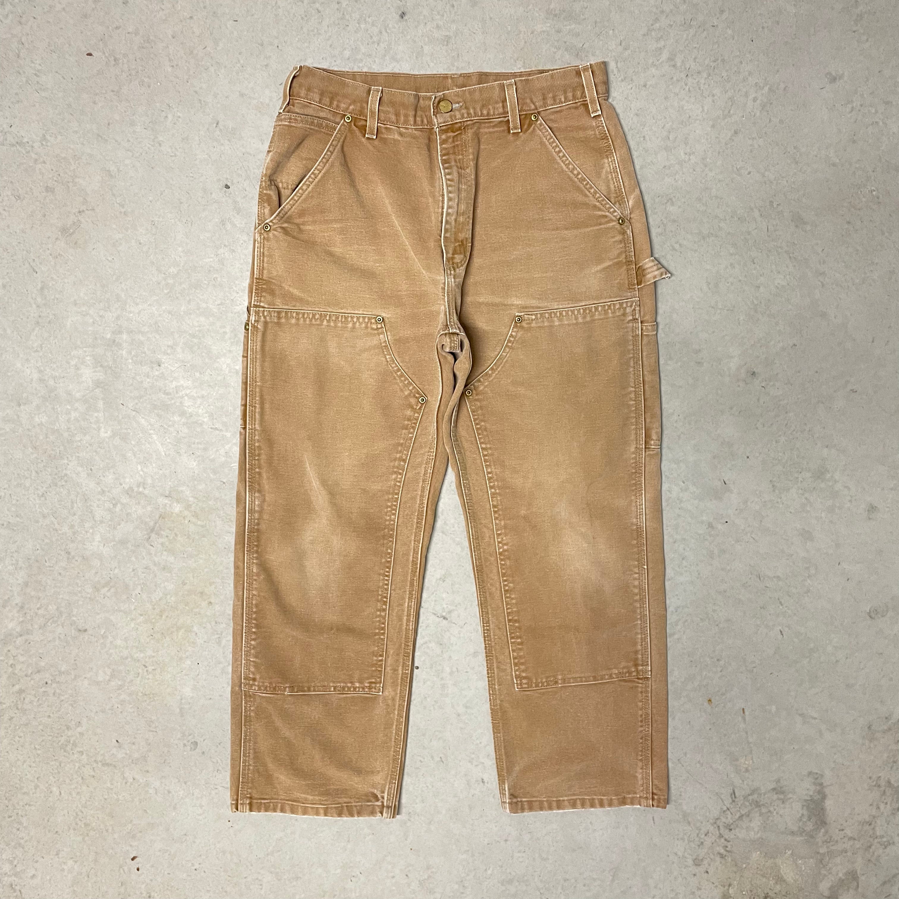 Vintage Carhartt Sand Double Knee Carpenter Trousers