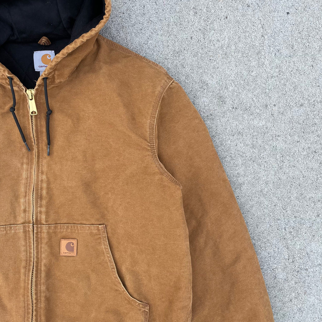 Vintage Carhartt Beige Hooded Jacket