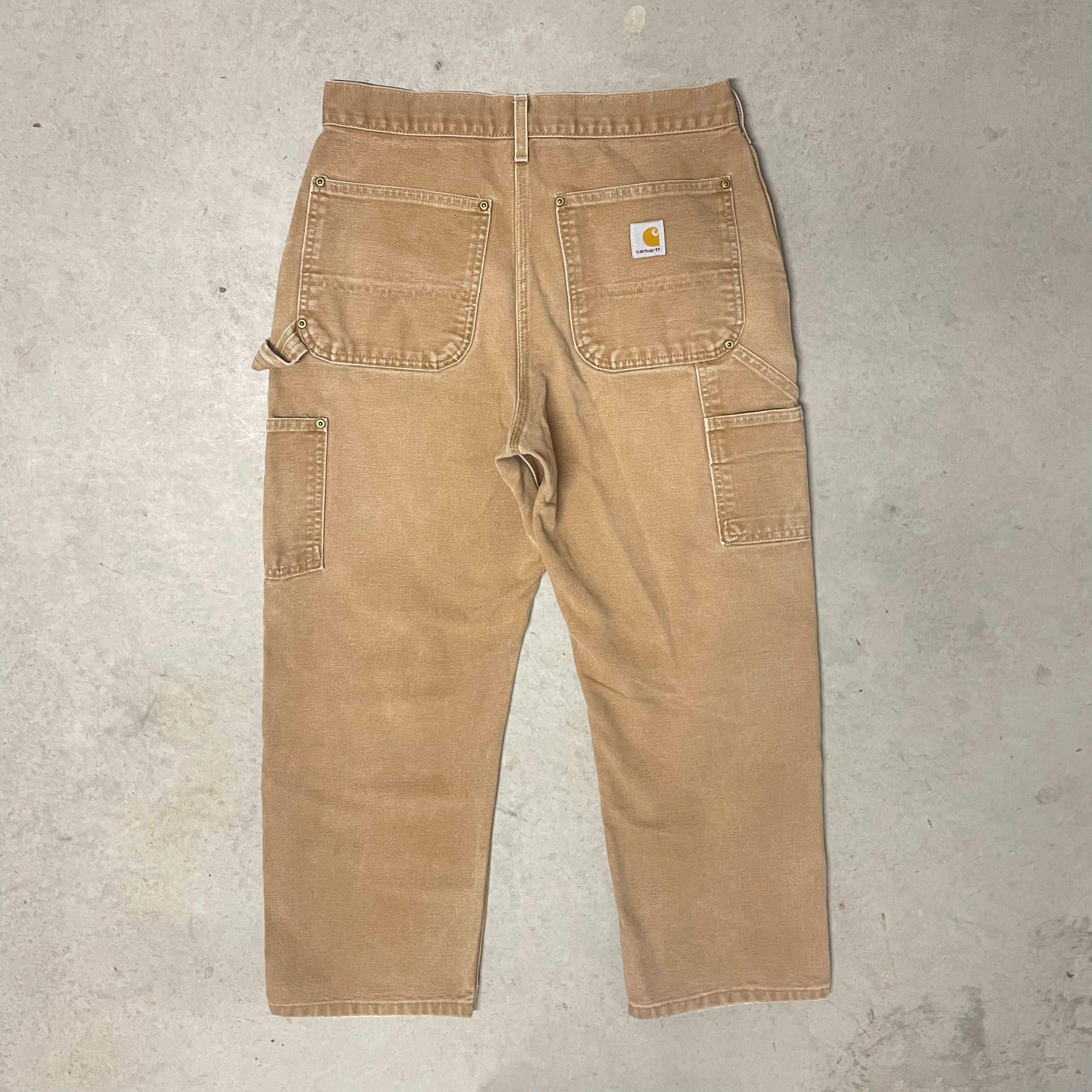 Vintage Carhartt Sand Double Knee Carpenter Trousers