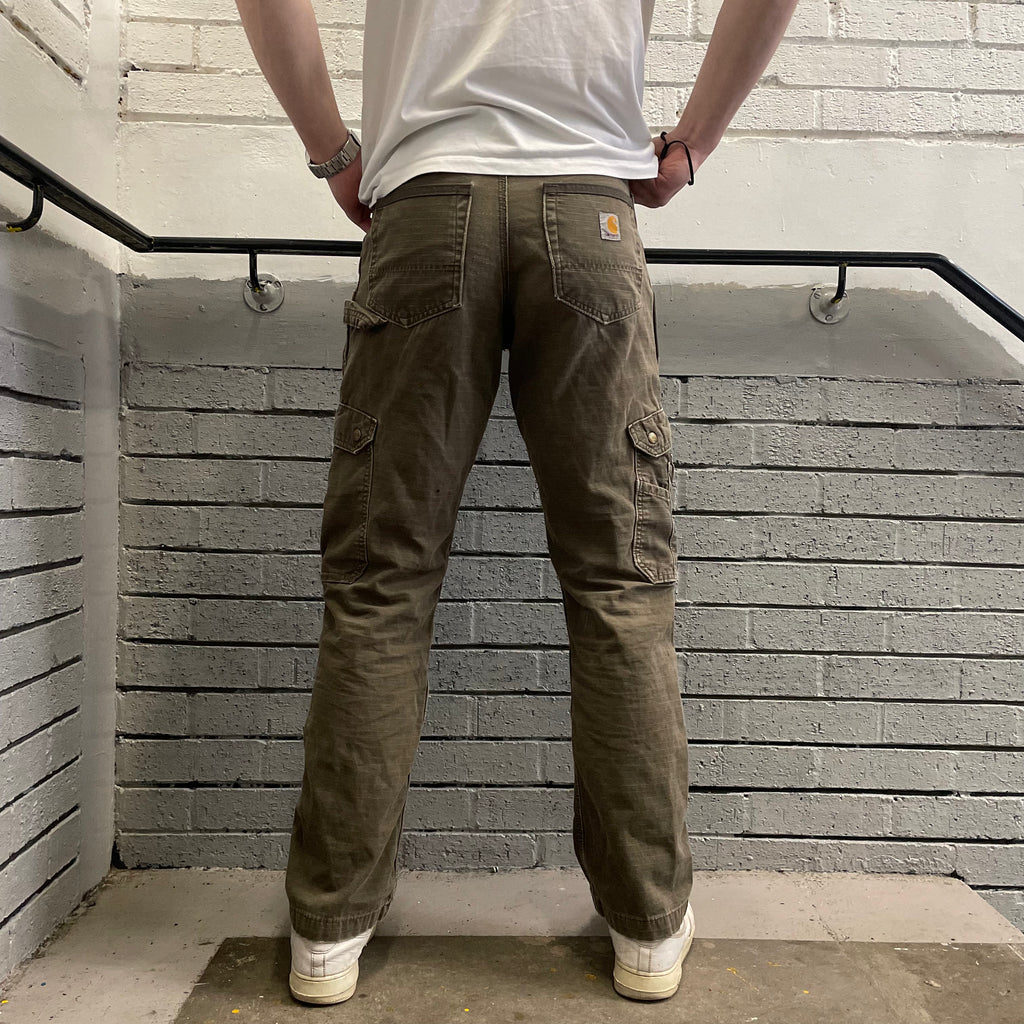 Vintage Carhartt Grey Cargo Pants We Vintage