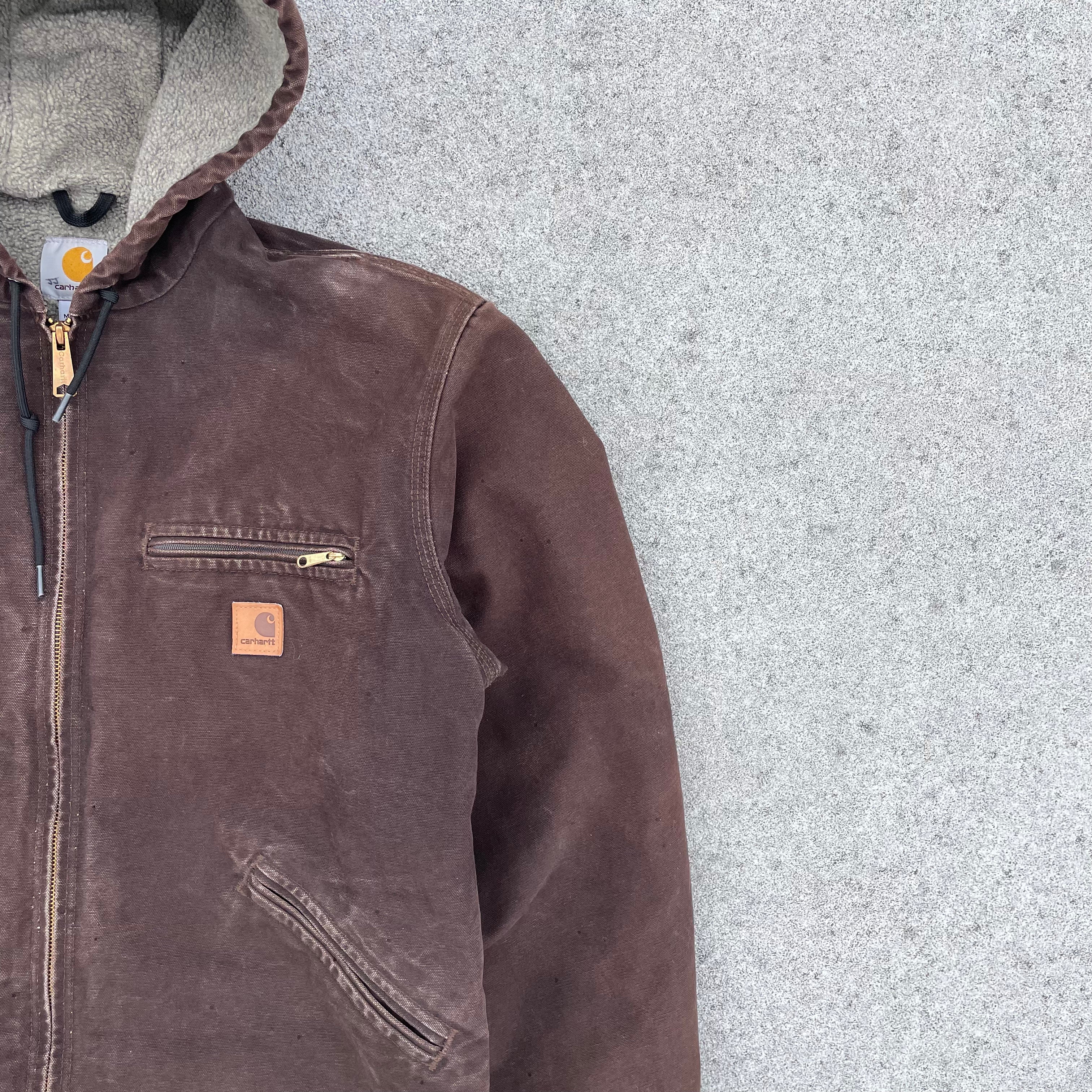 Vintage Carhartt Brown Hooded Jacket