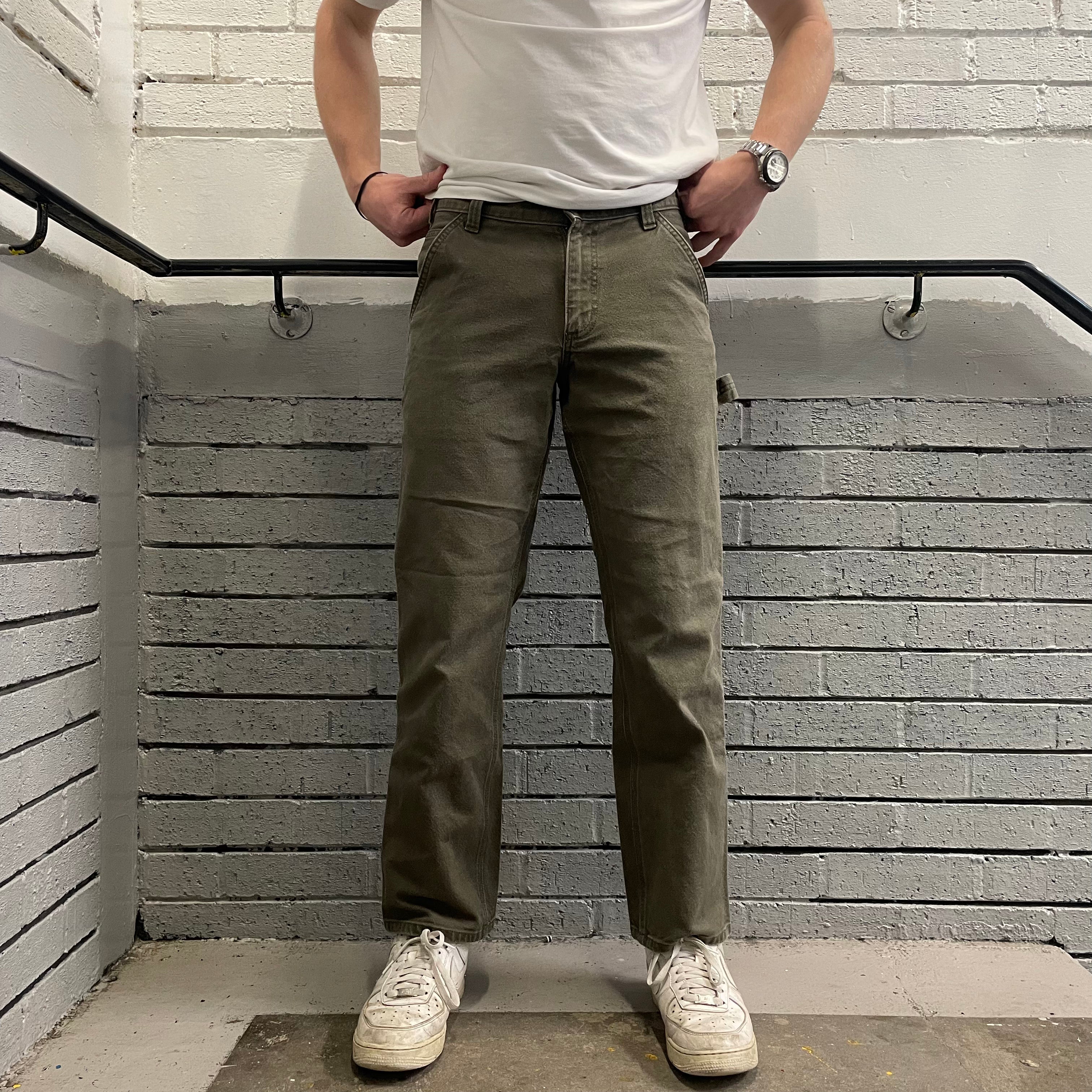 Vintage Carhartt Green Carpenter Trousers