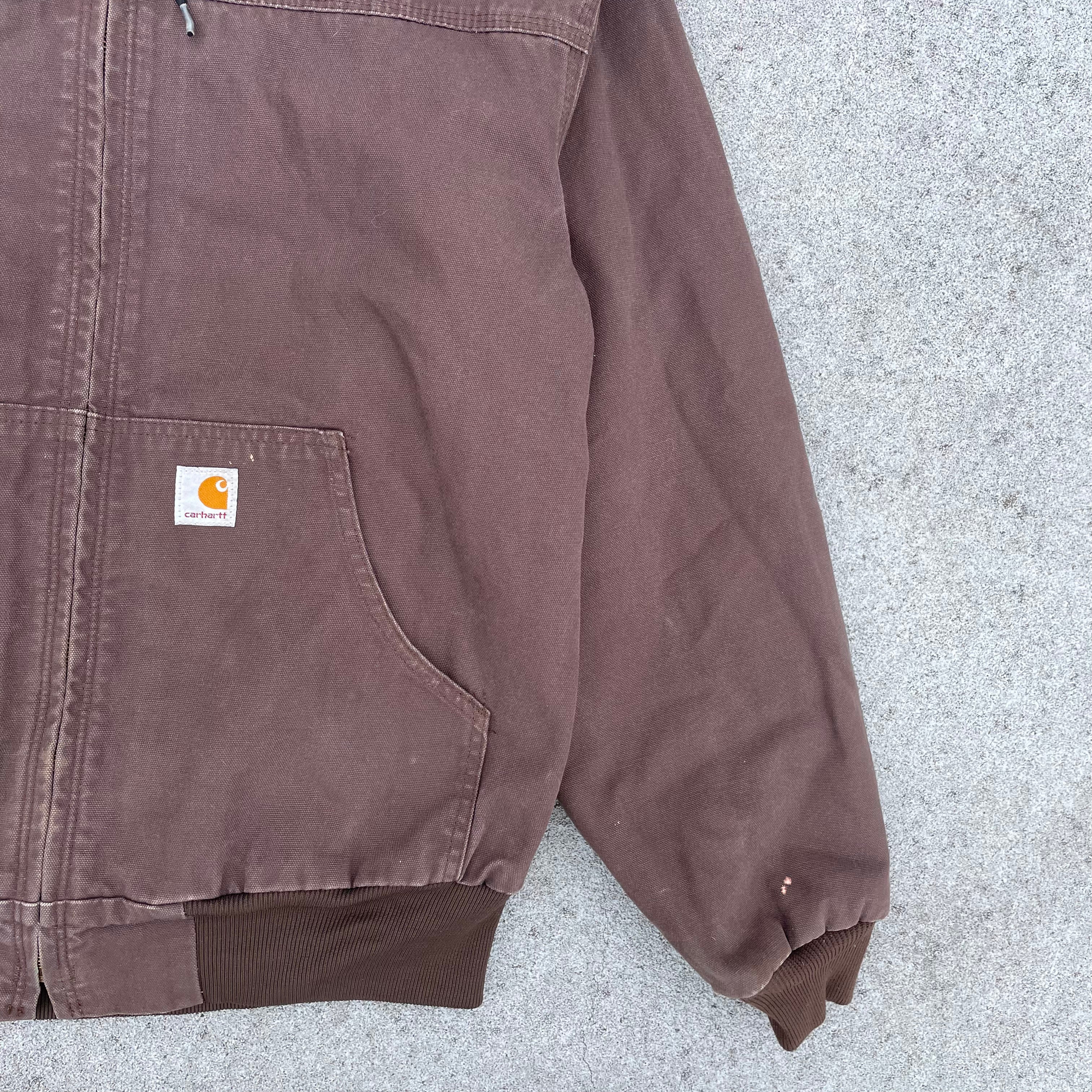 Vintage Carhartt Brown Hooded Jacket