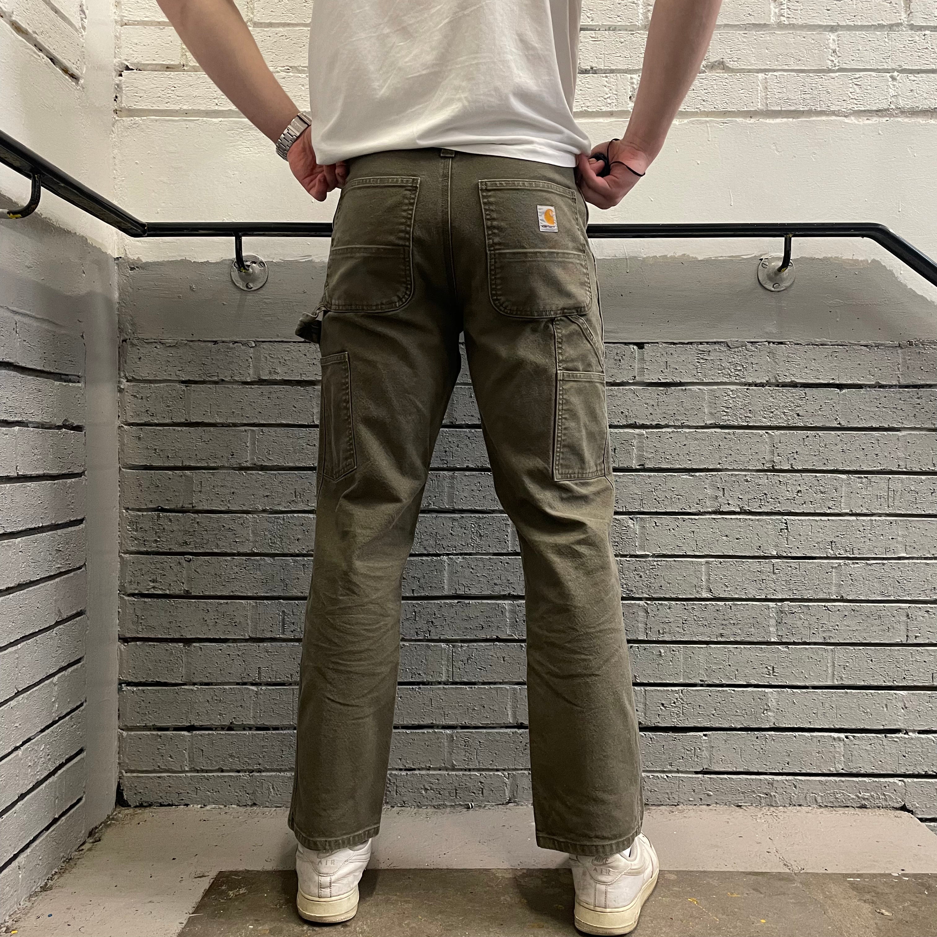 Vintage Carhartt Green Carpenter Trousers