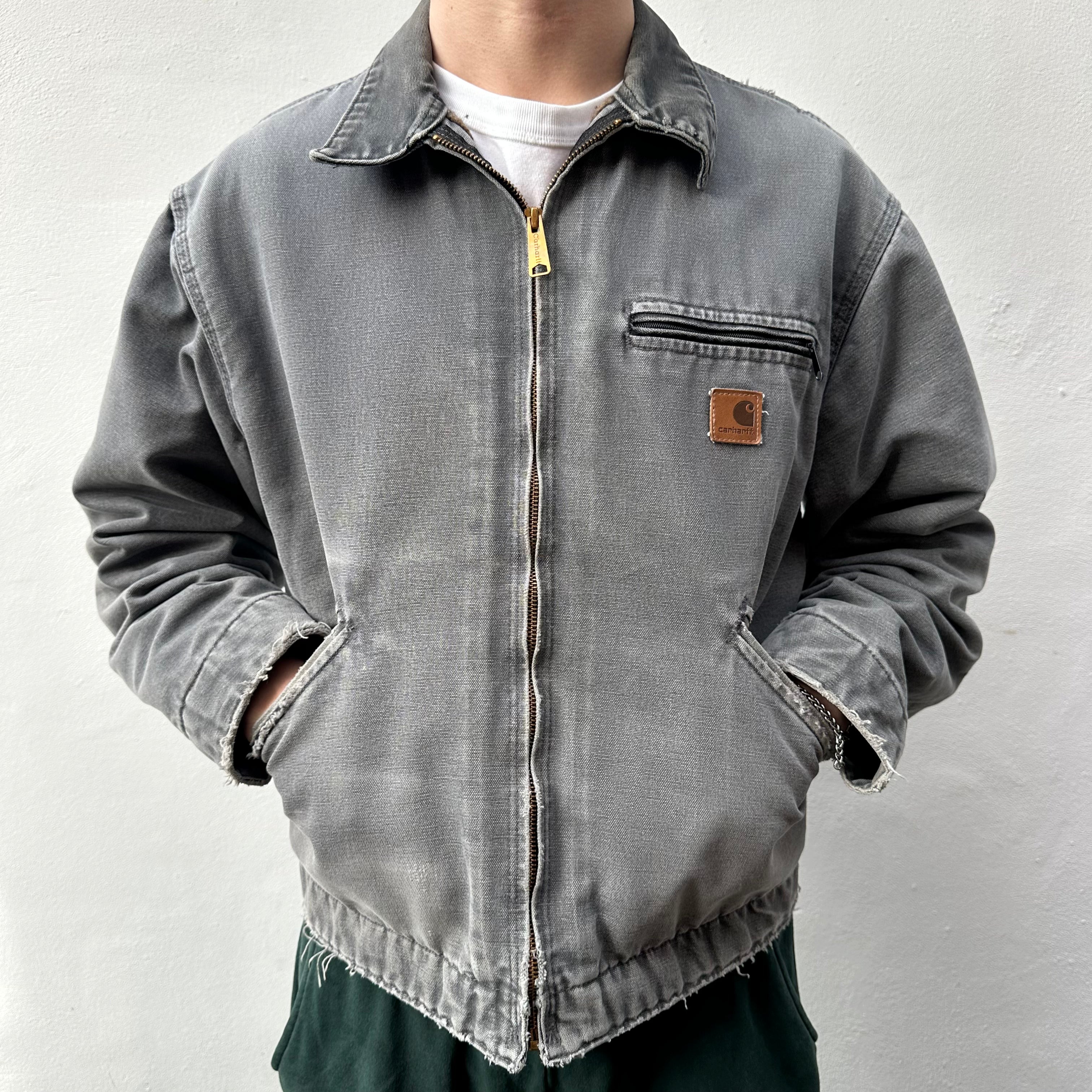 Vintage Carhartt Faded Grey Detroit Jacket