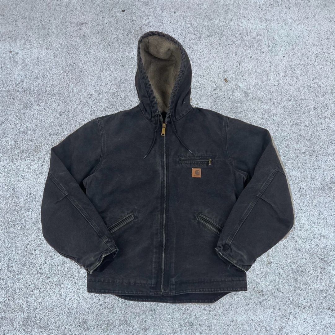 Vintage Carhartt Black Hooded Jacket