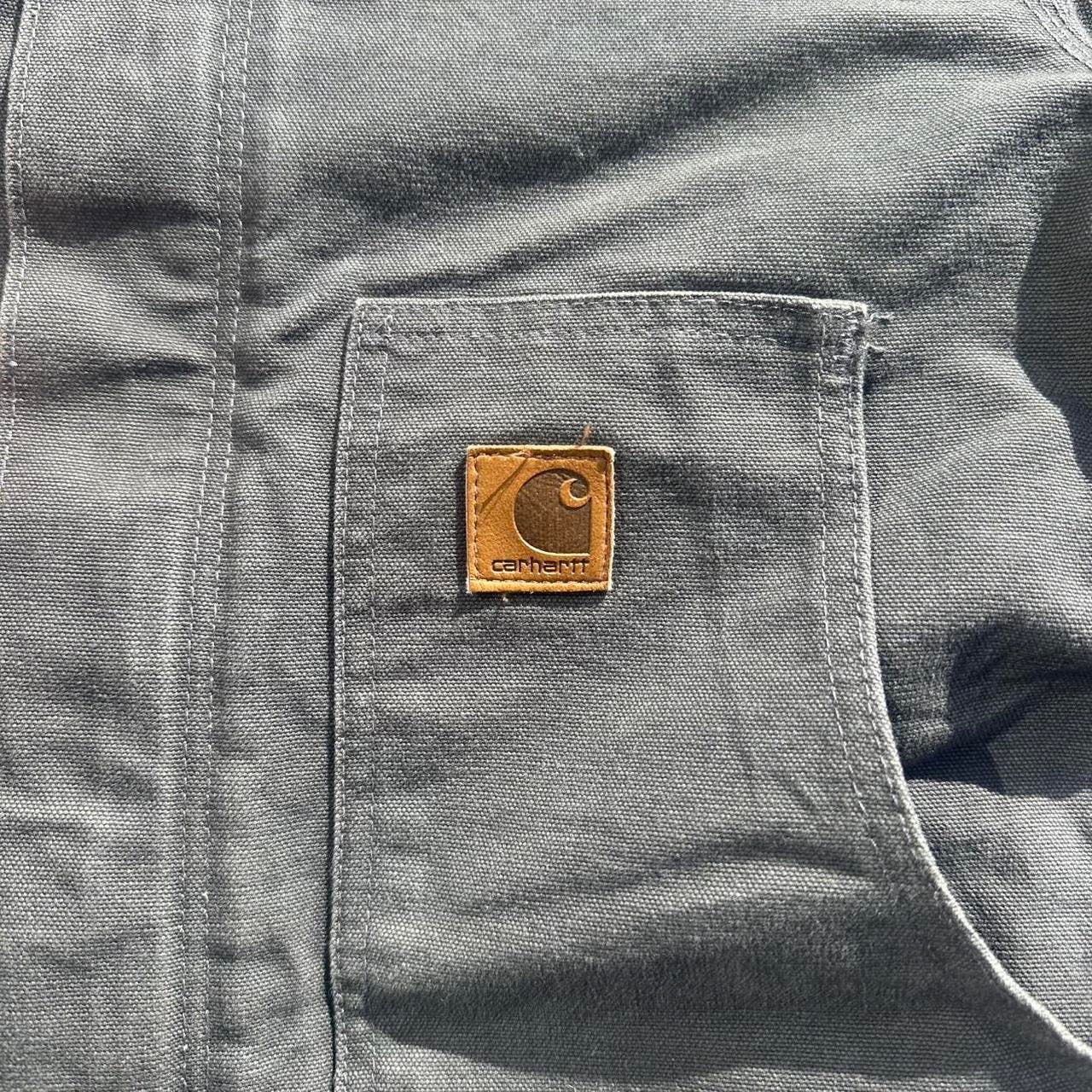 Vintage Carhartt Faded Grey Chore Detroit Jacket