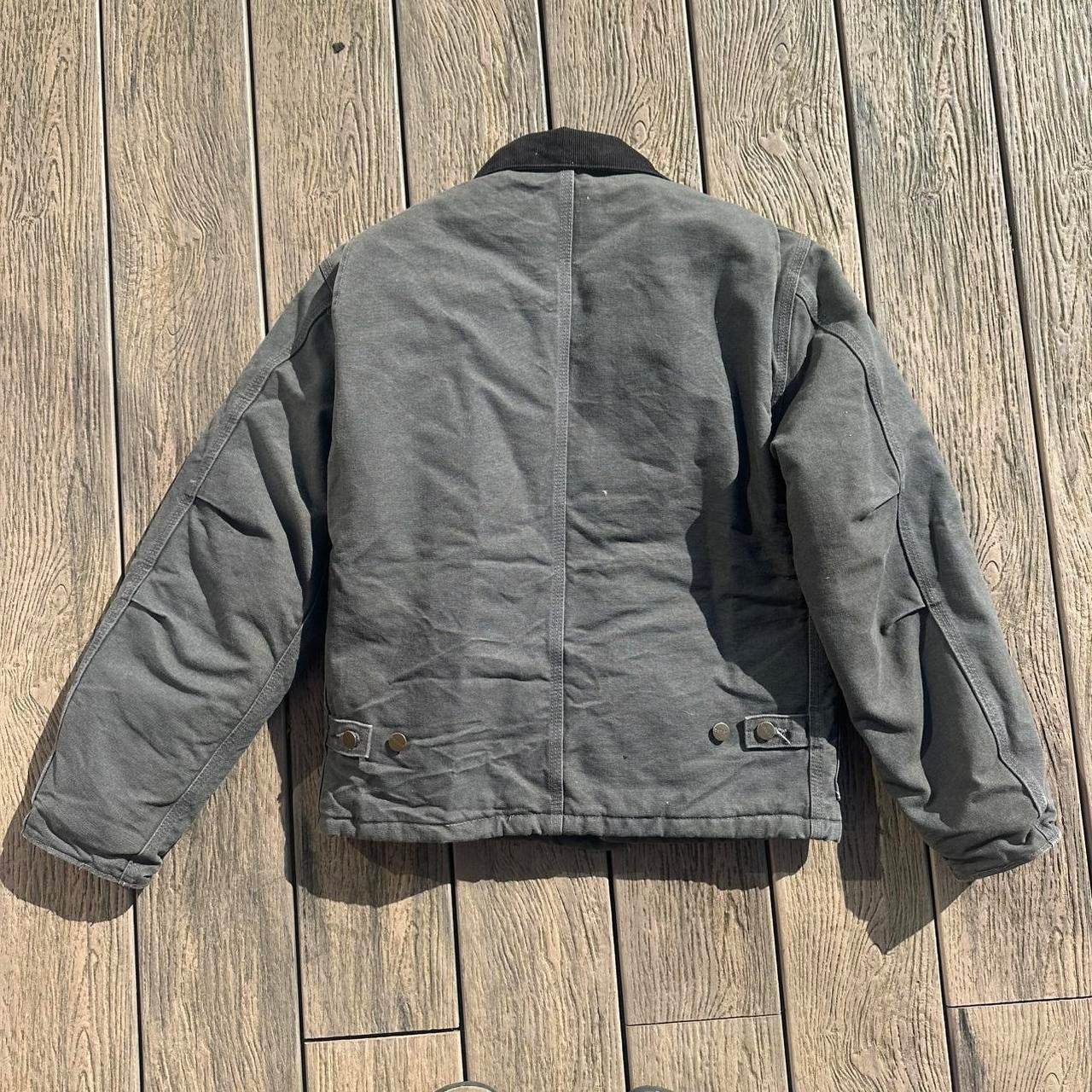 Vintage Carhartt Faded Grey Chore Detroit Jacket