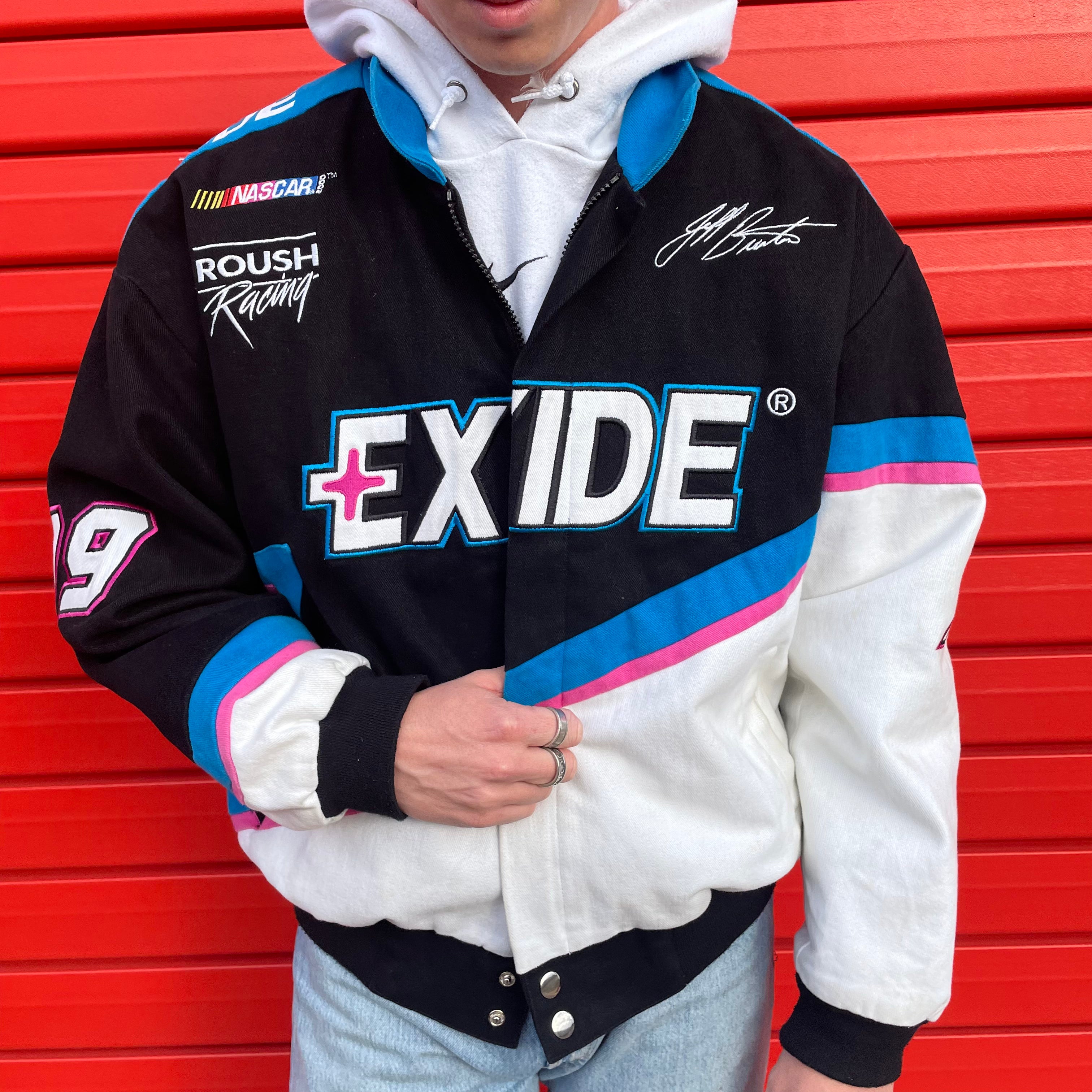 Vintage Exide Batteries Nascar Racing Jacket