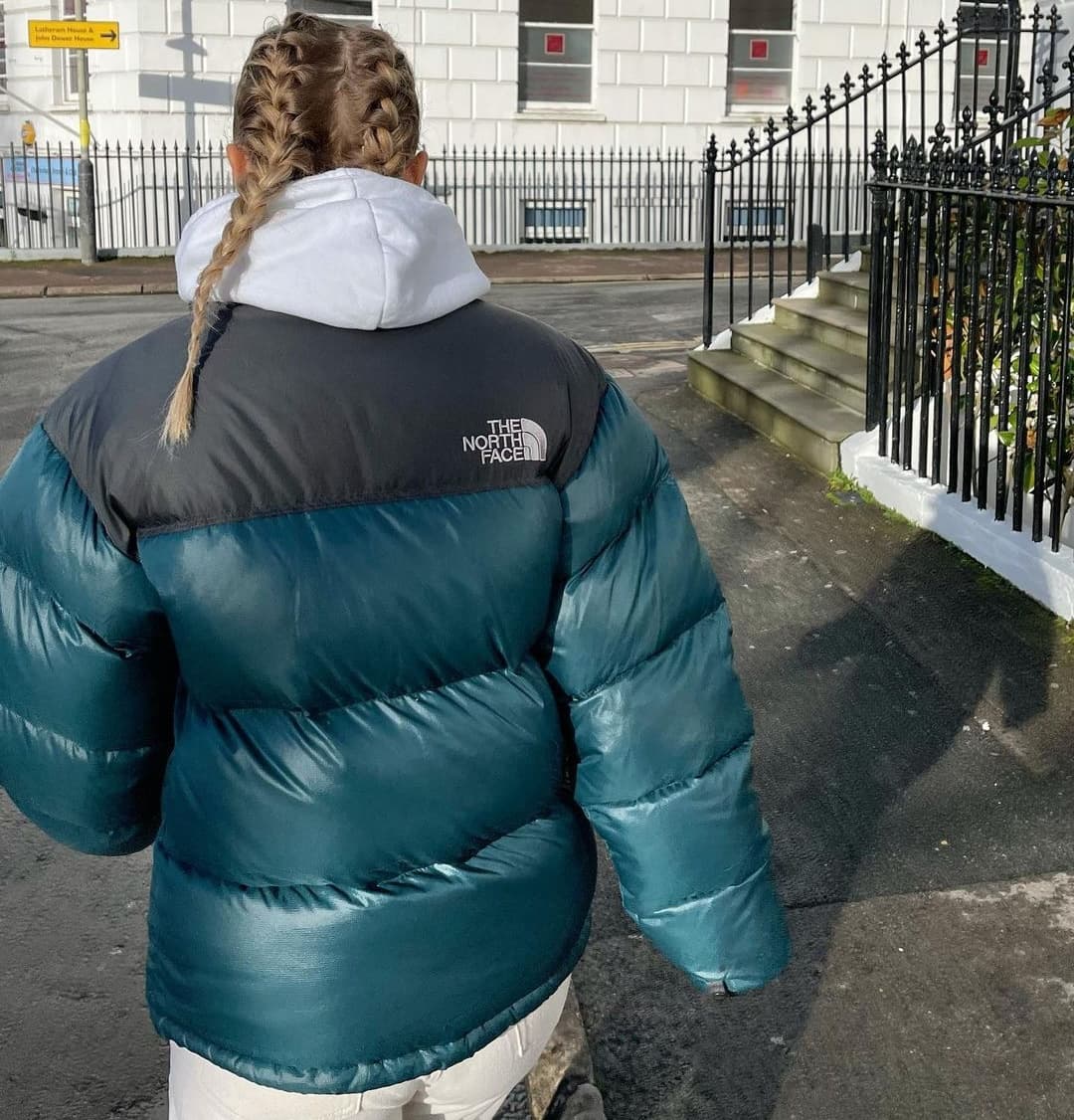 The North Face Teal Green Blue Puffer Jacket