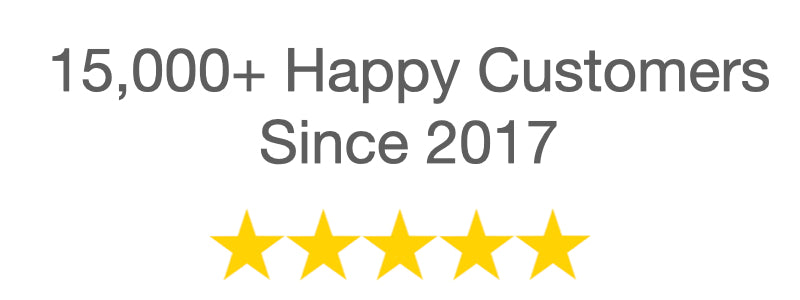 15,000+ Happy Customers Since 2017