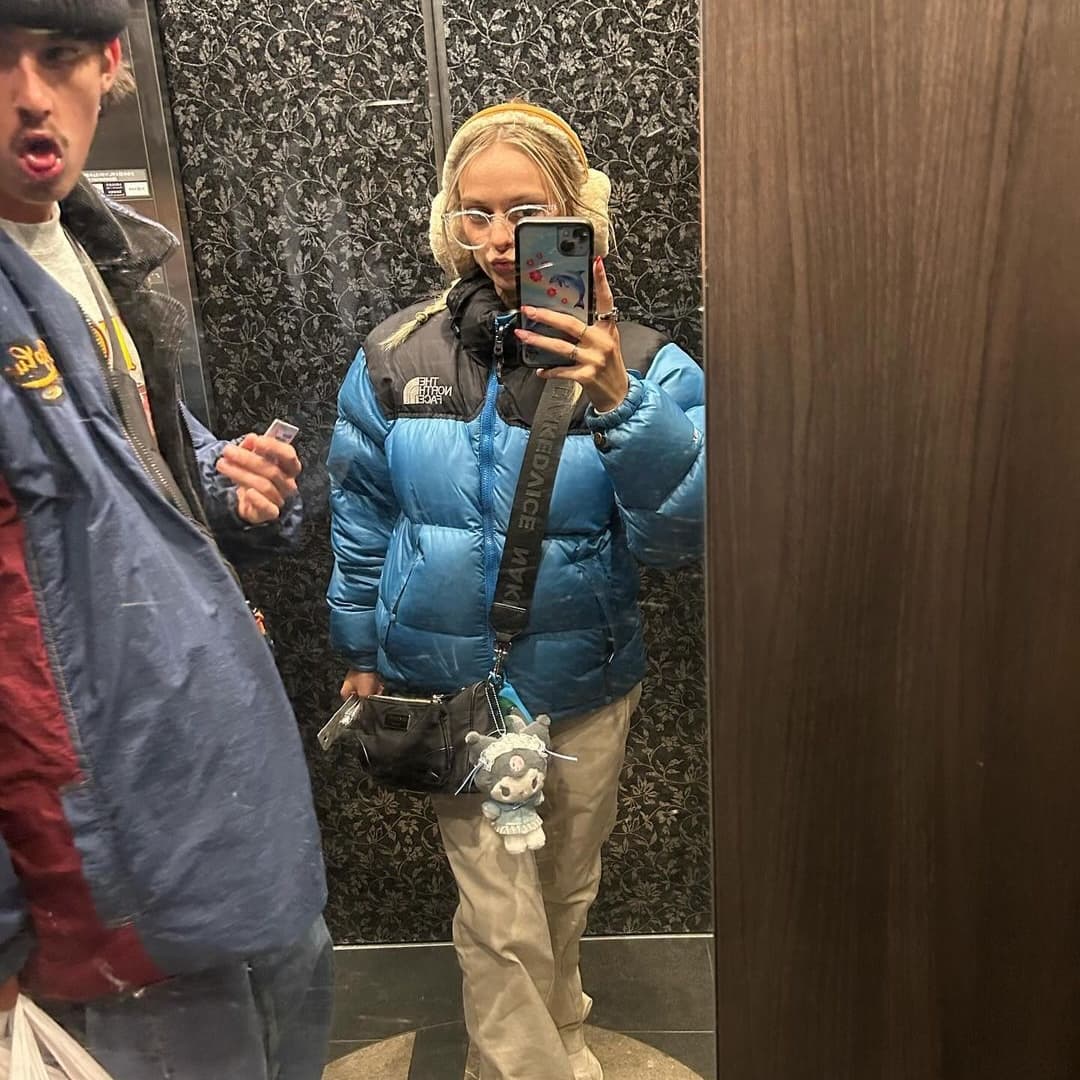 The North Face Baby Blue Puffer Jacket