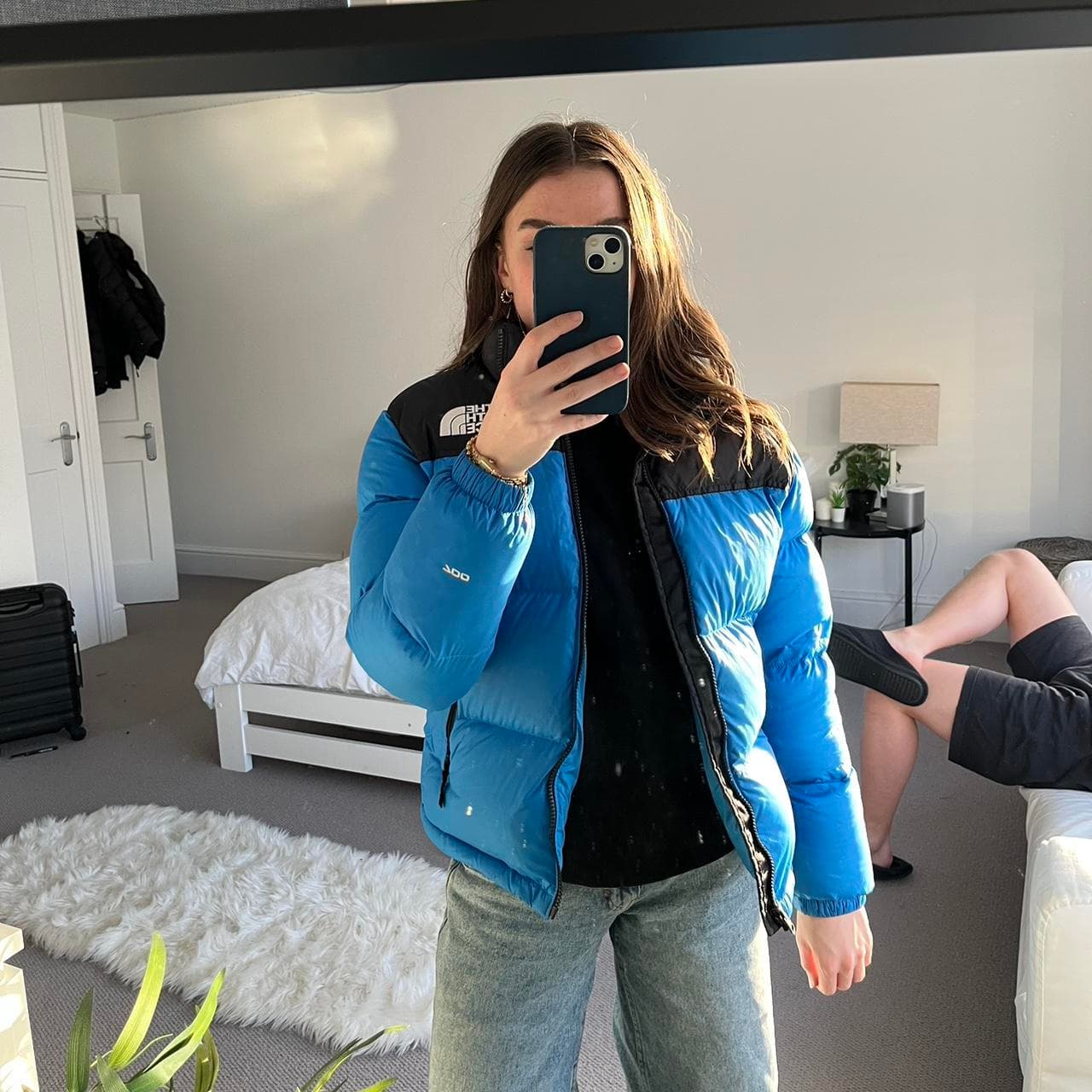 The North Face Baby Blue Puffer Jacket