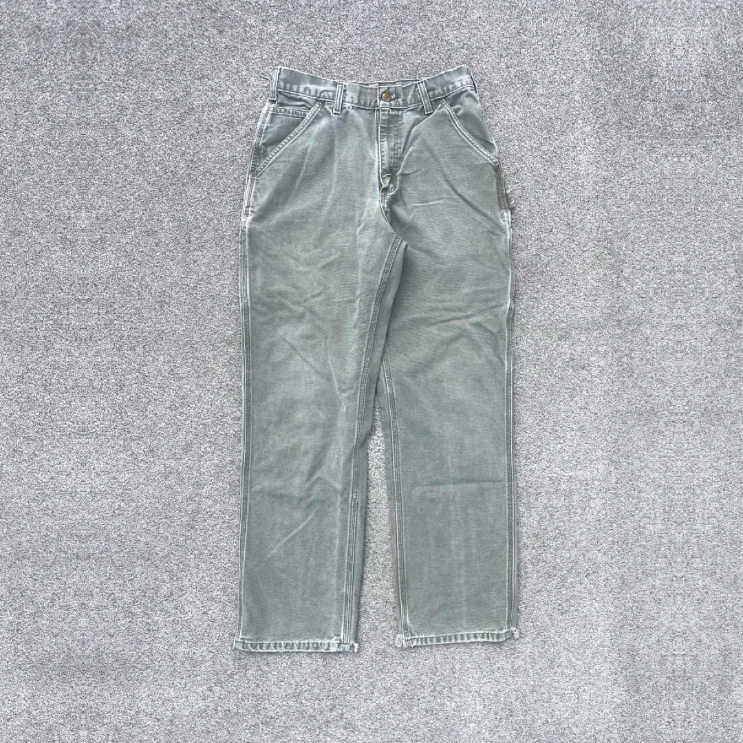 Vintage Carhartt Faded Grey Carpenter Trousers