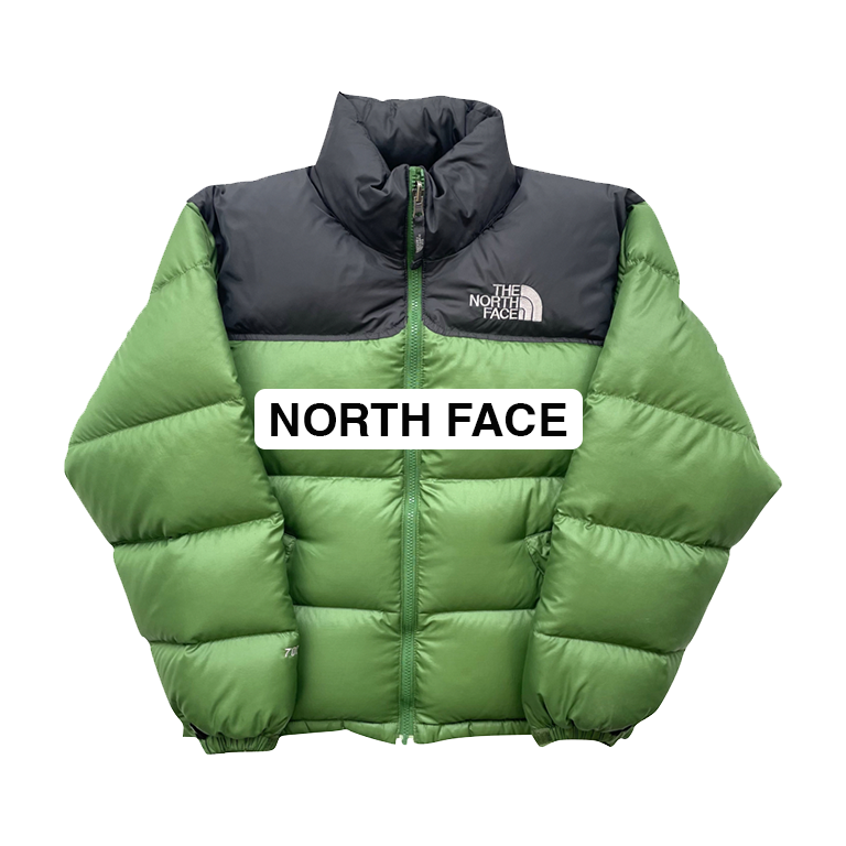 Vintage The North Face Nupste Green Puffer Jacket