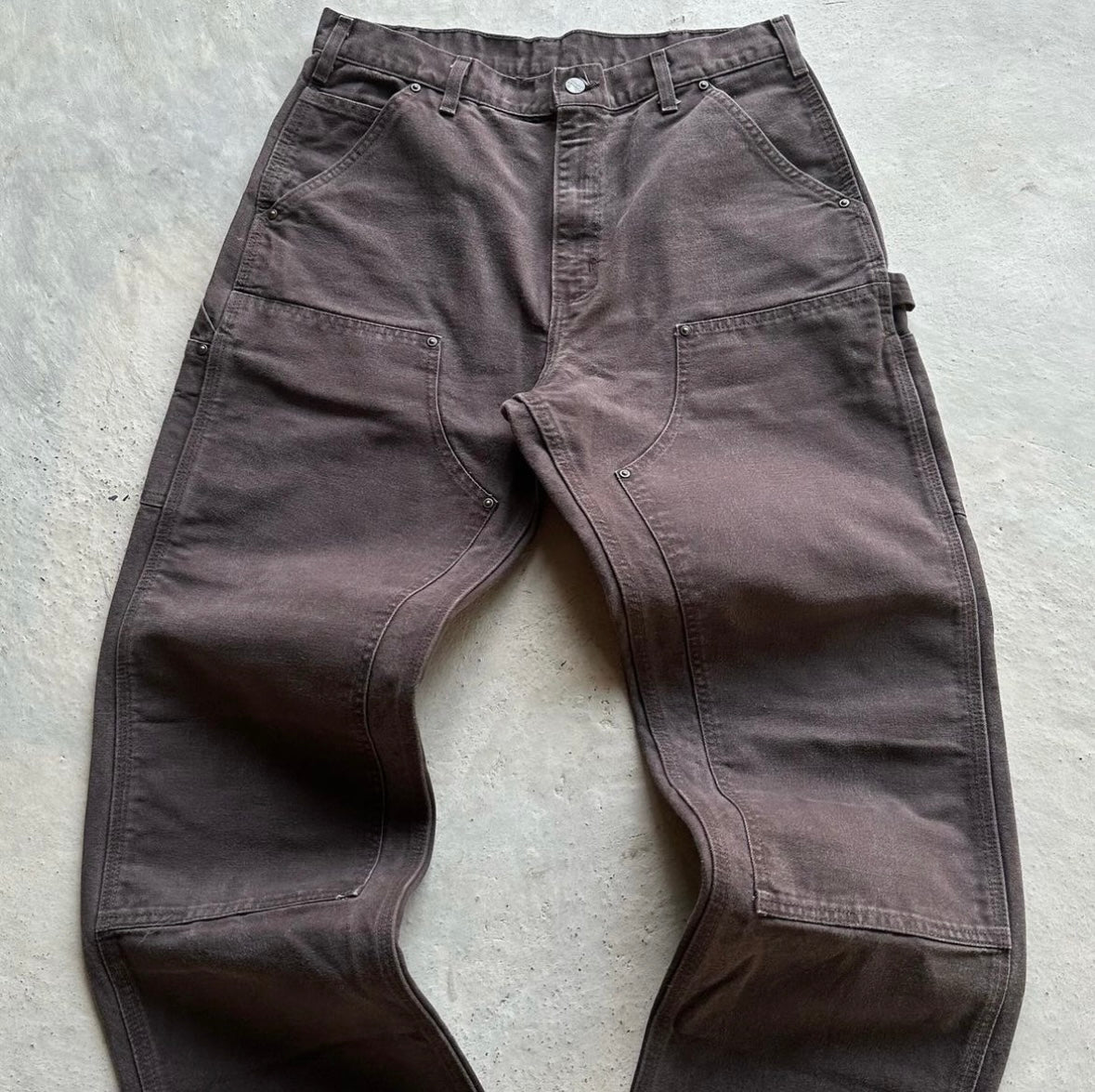 Vintage Carhartt Double Knee Brown Carpenter Trousers