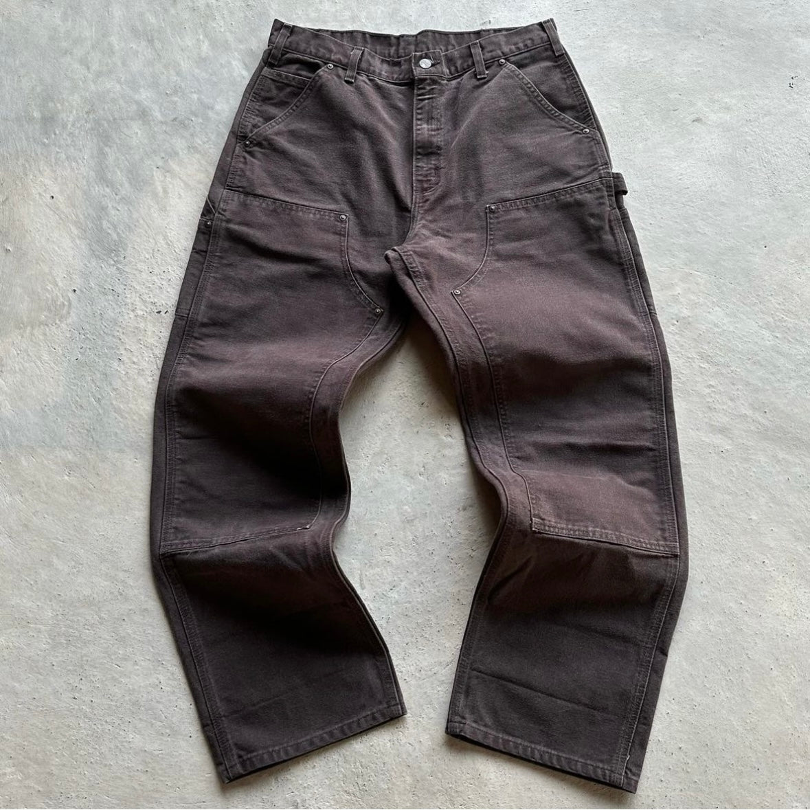 Vintage Carhartt Double Knee Brown Carpenter Trousers