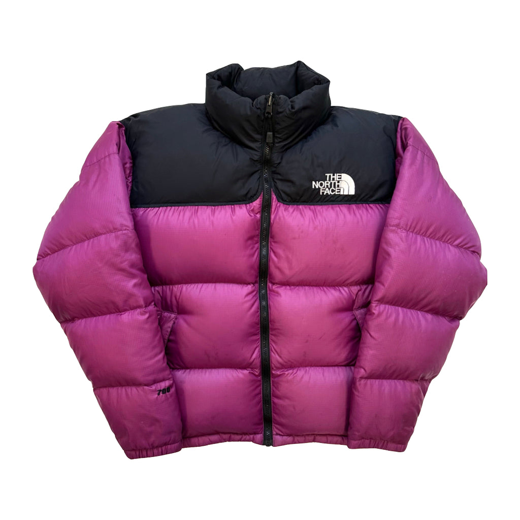 The North Face Womens Dark Purple / Pink Puffer Jacket