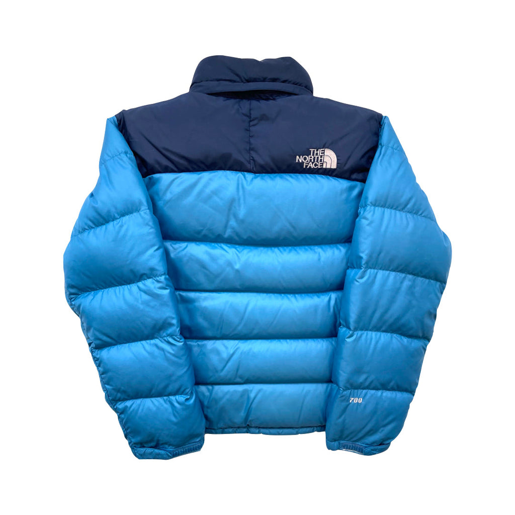 The North Face Blue Puffer Jacket WITH REPAIR