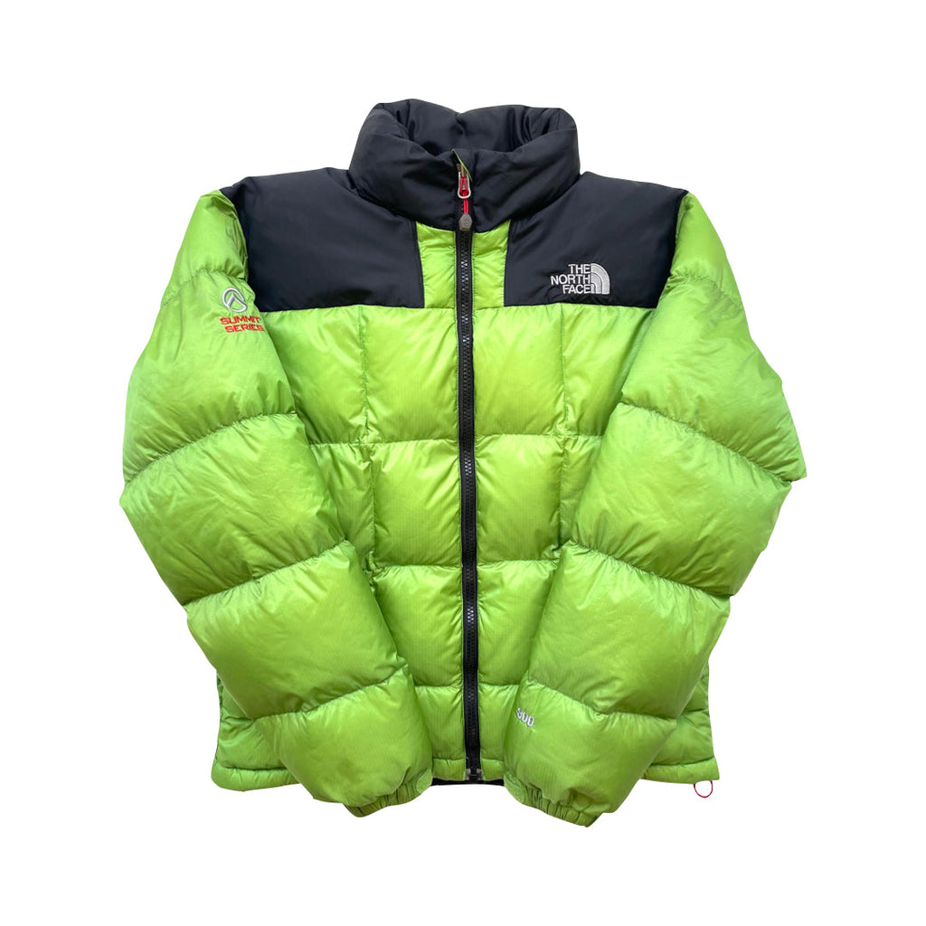 The North Face Green Lhotse Summit Series Puffer Jacket WITH STAIN