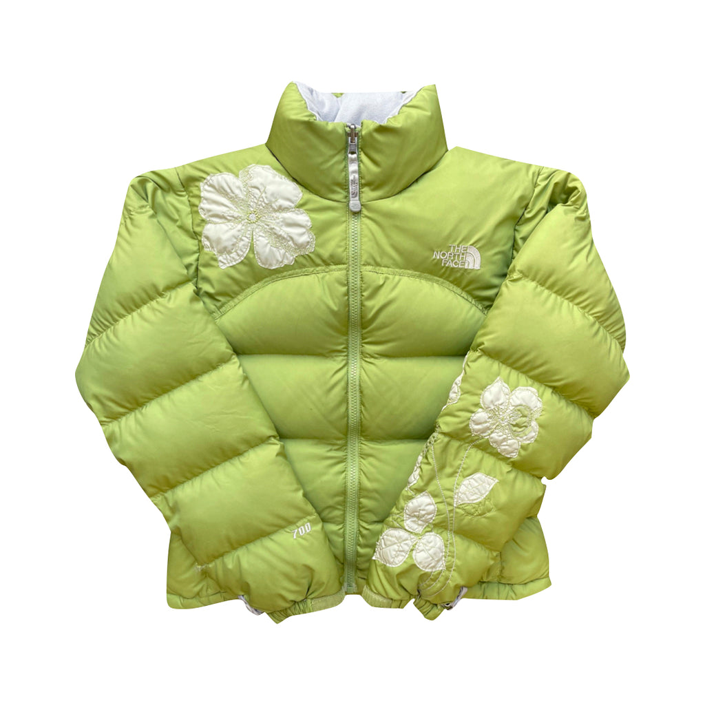 The North Face Womens Pastel Green Puffer Jacket