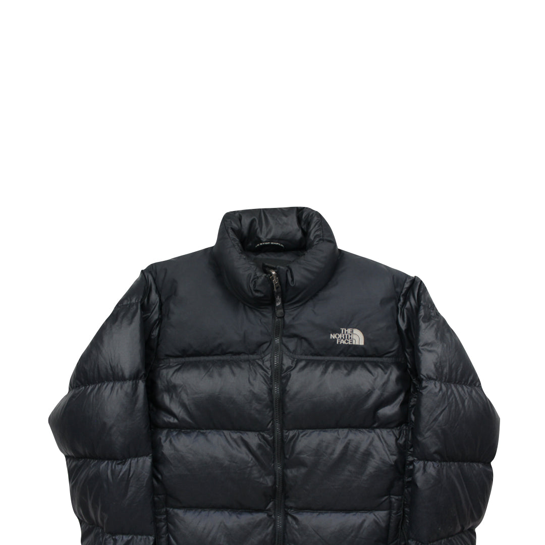 The North Face Womens Black Puffer Jacket WITH FRAY