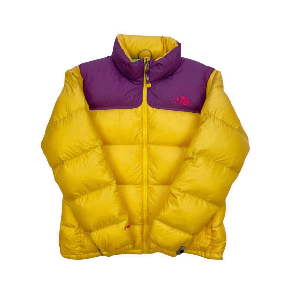 The North Face Women’s Yellow/Purple Puffer Jacket
